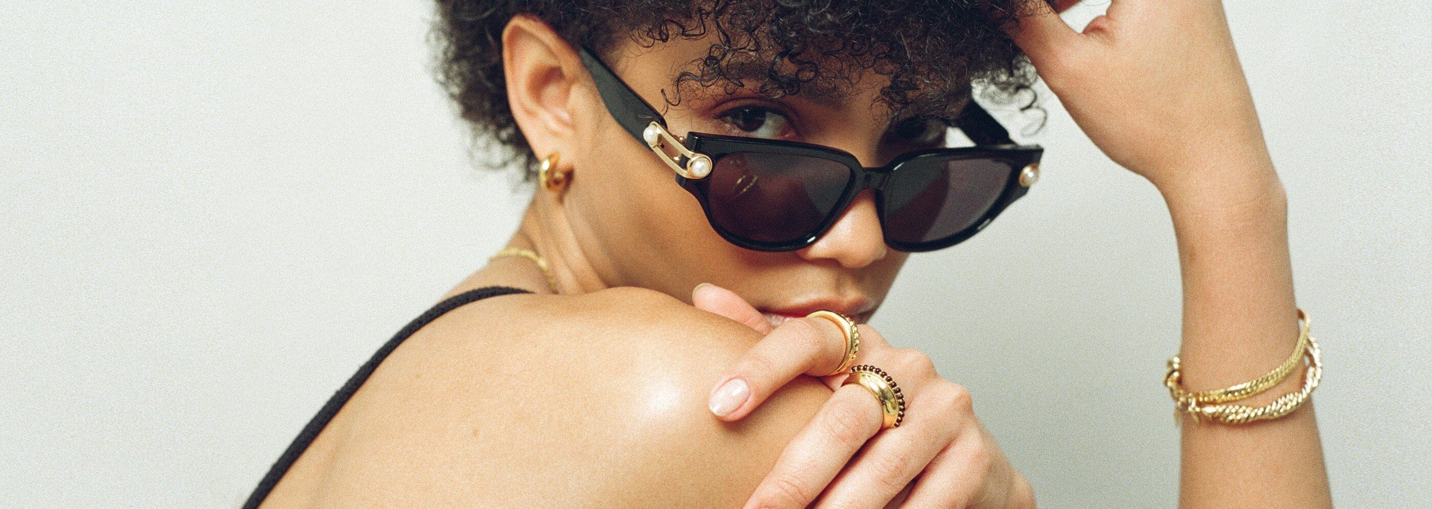 Missoma Le Specs Lyra Sphere Cat-Eye Sunglasses | Burgundy/Pearl Where To Buy The Missoma x Le Specs Collab In The UK main image 3