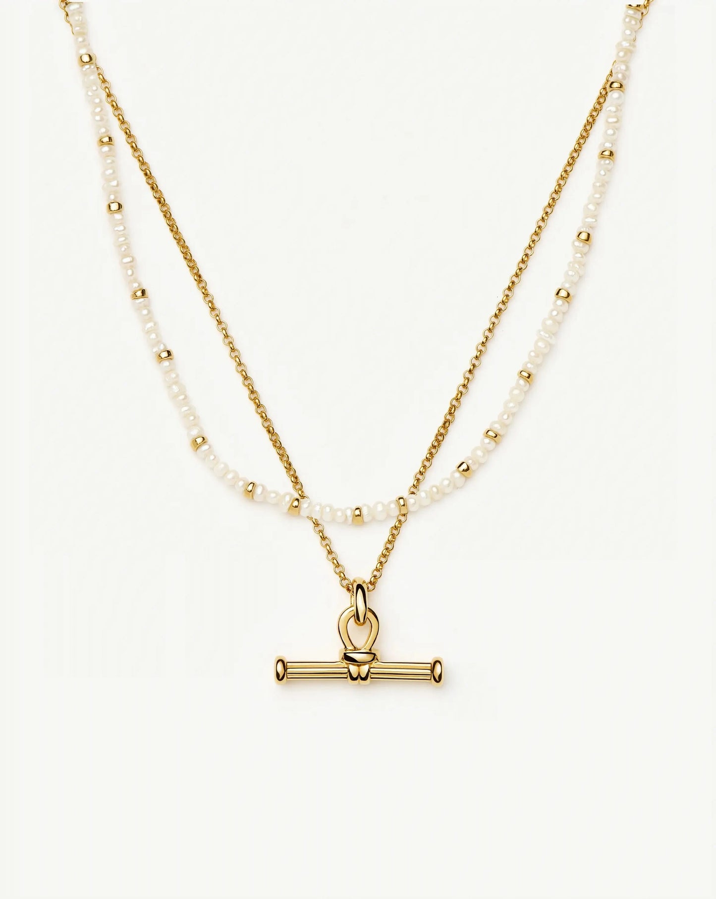 Andy Everyday Pearl Set | 18k Gold Plated, Pearl Necklaces Missoma