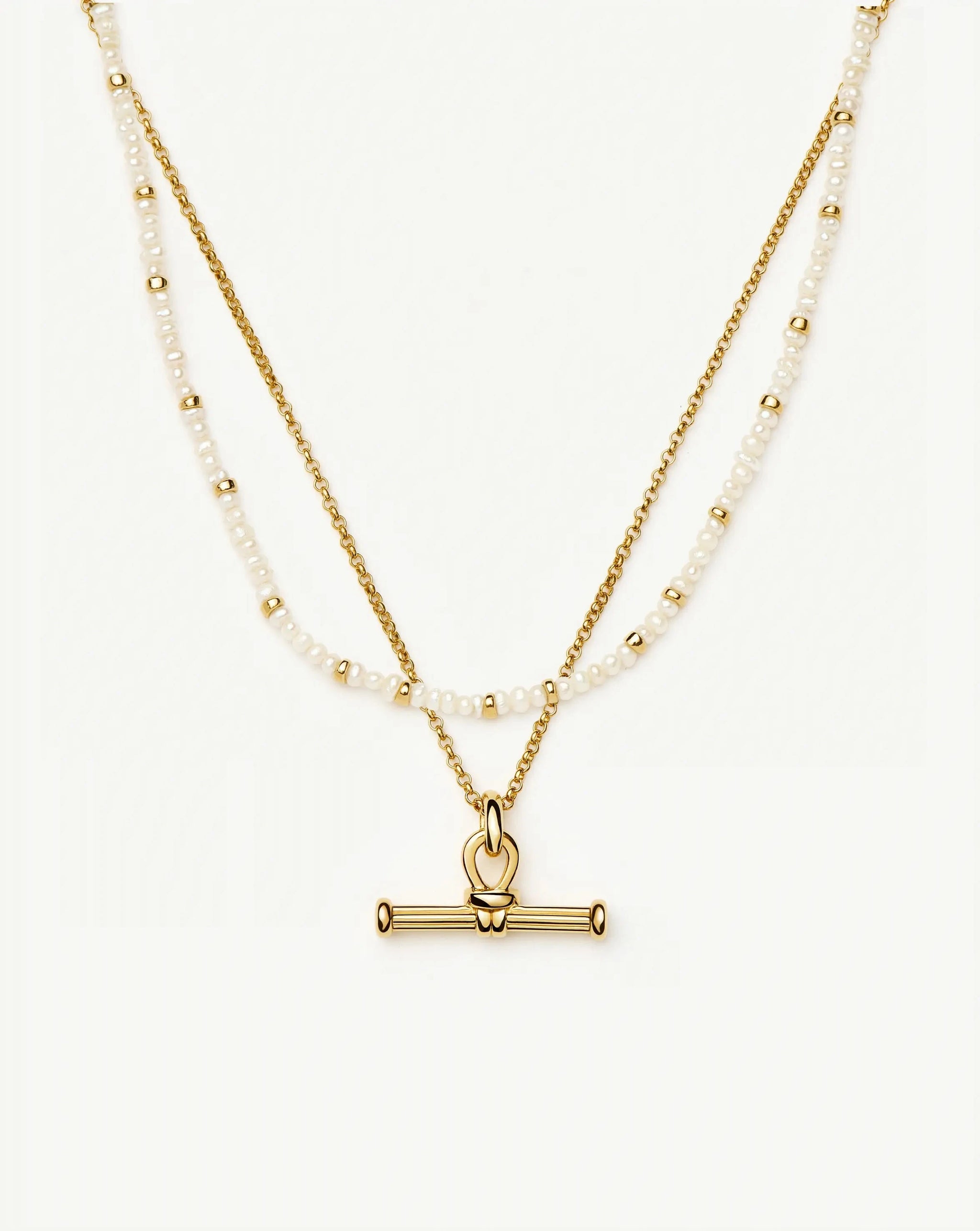 Andy Everyday Pearl Set | 18k Gold Plated, Pearl Necklaces Missoma