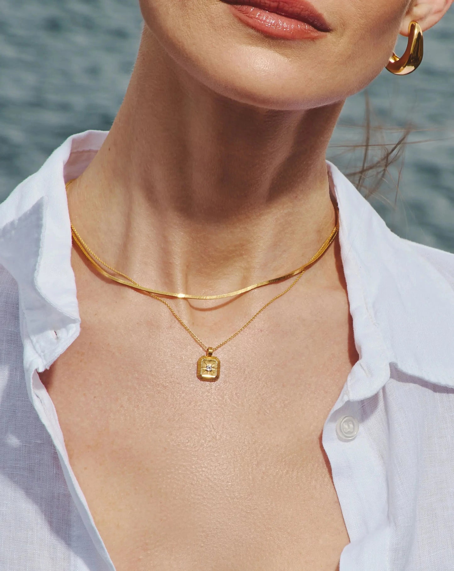 April Birthstone Pendant Necklace | 18k Gold Vermeil/Crystal Necklaces Missoma
