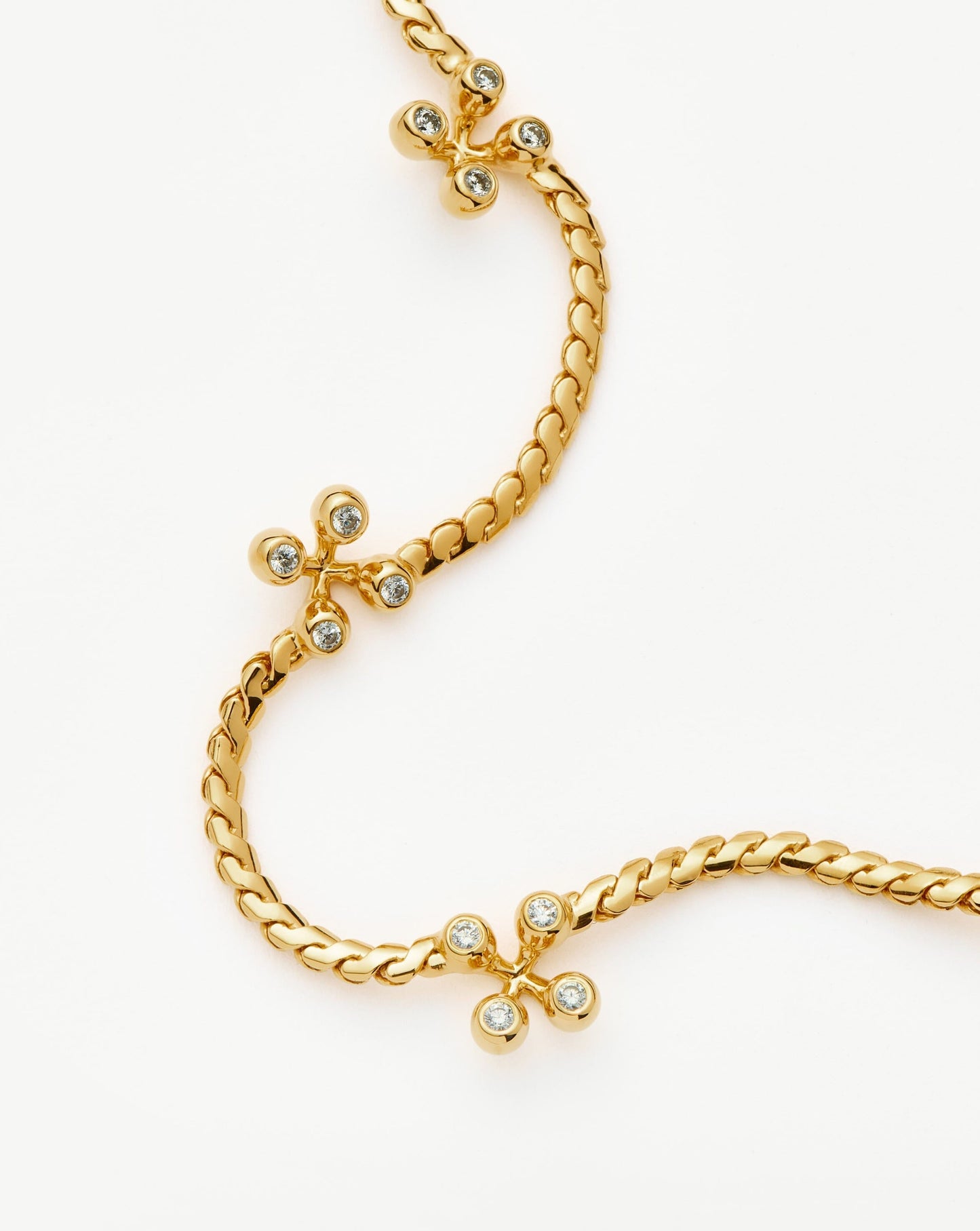 Atom Charm Necklace | 18k Gold Plated Cubic Zirconia Necklaces Missoma