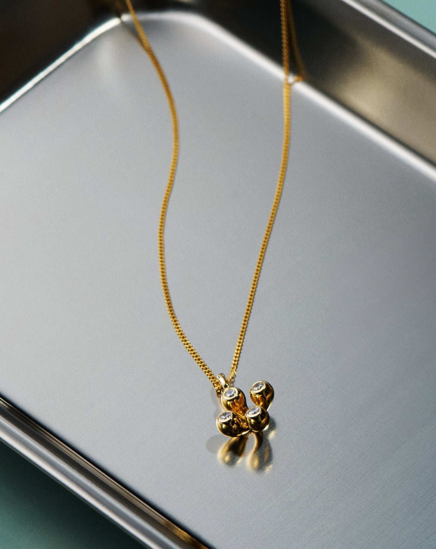 Atom Pendant Necklace | 18k Gold Vermeil Cubic Zirconia Necklaces Missoma
