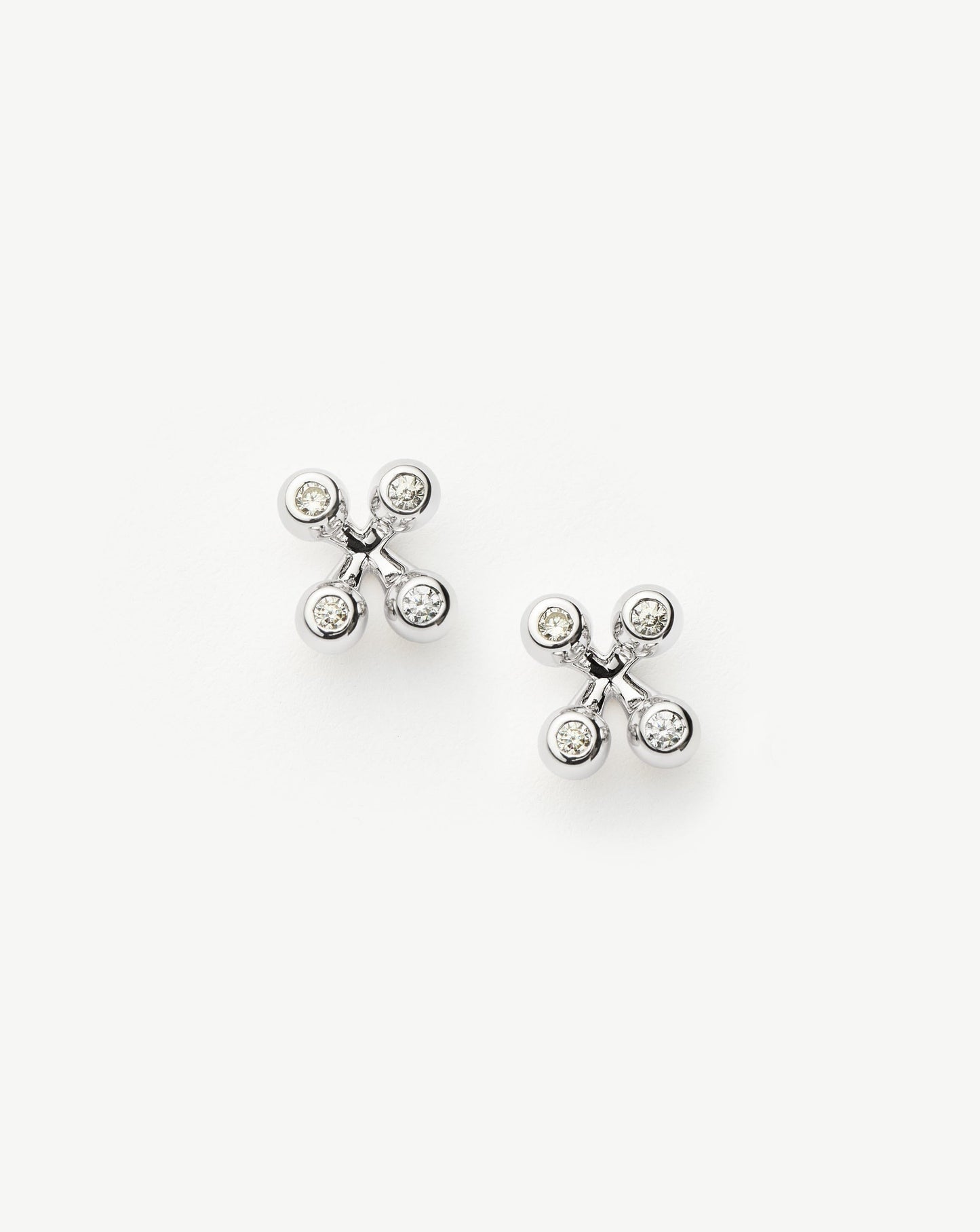 Atom Stud Earrings | Sterling Silver Earrings Missoma