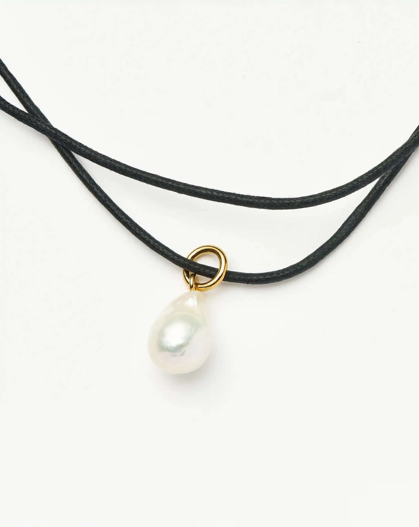Baroque Pearl Cord Necklace | 18k Gold Vermeil/Pearl Necklaces Missoma