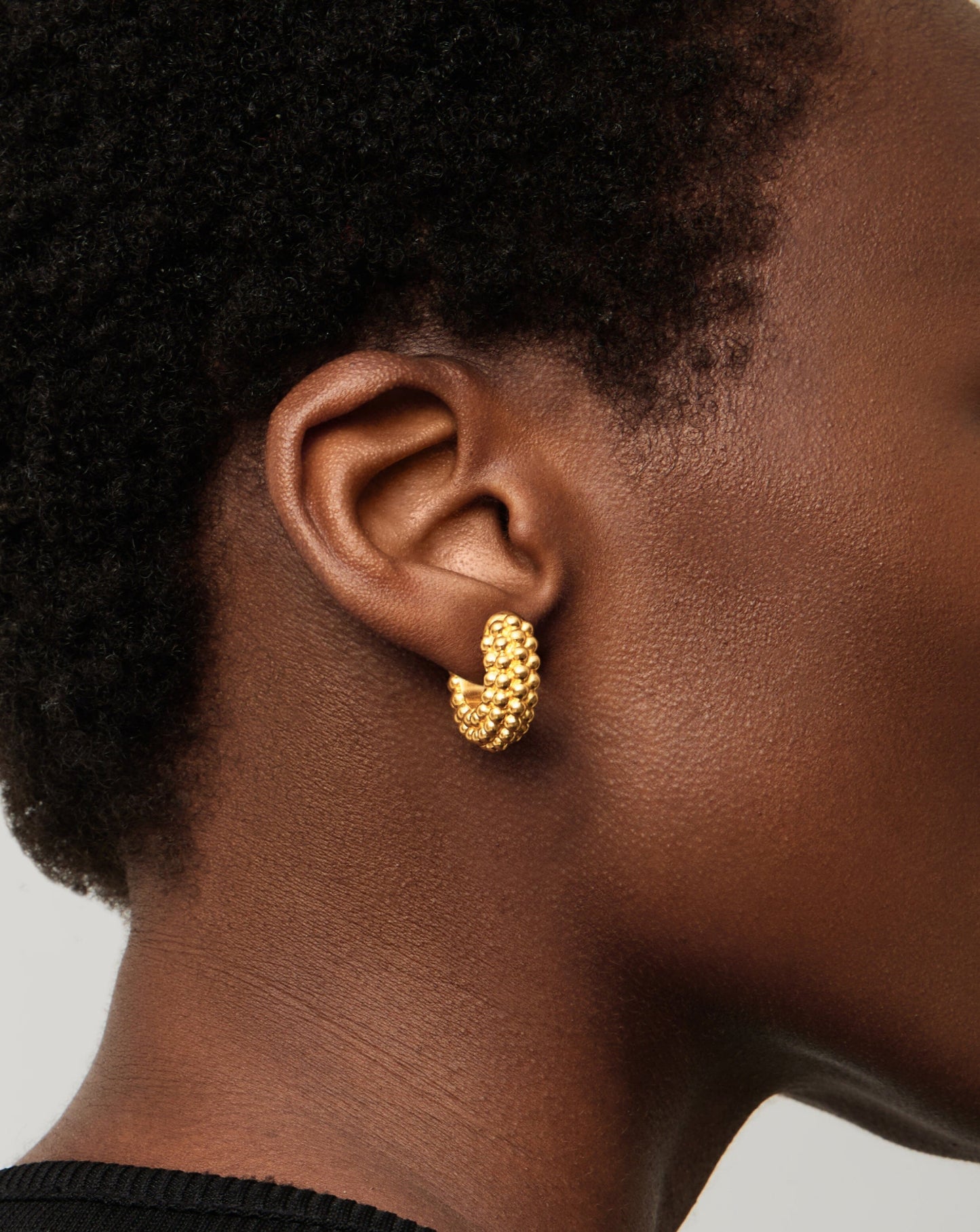 Baya Hoop Earrings | 18k Gold Plated Earrings Missoma