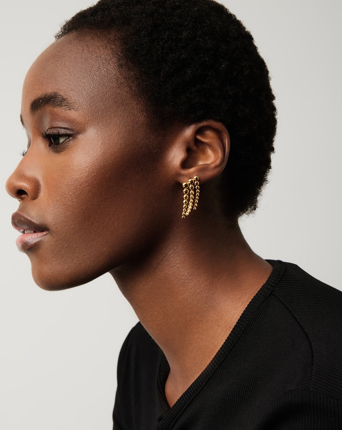 Beaded Waterfall Drop Earrings | 18k Gold Vermeil Earrings Missoma