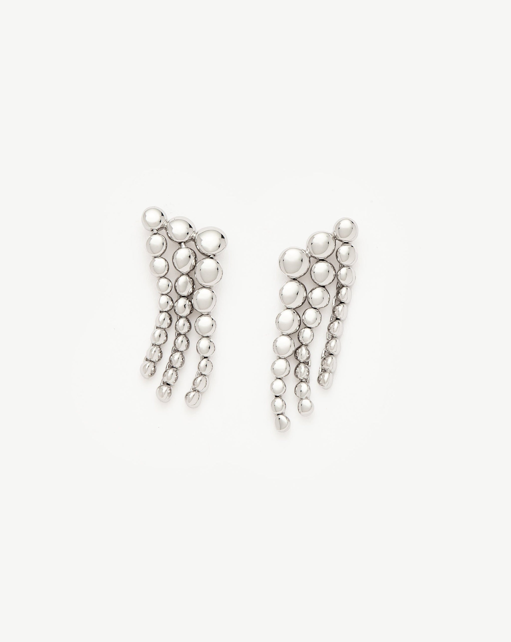Beaded Waterfall Drop Earrings | Sterling Silver Earrings Missoma