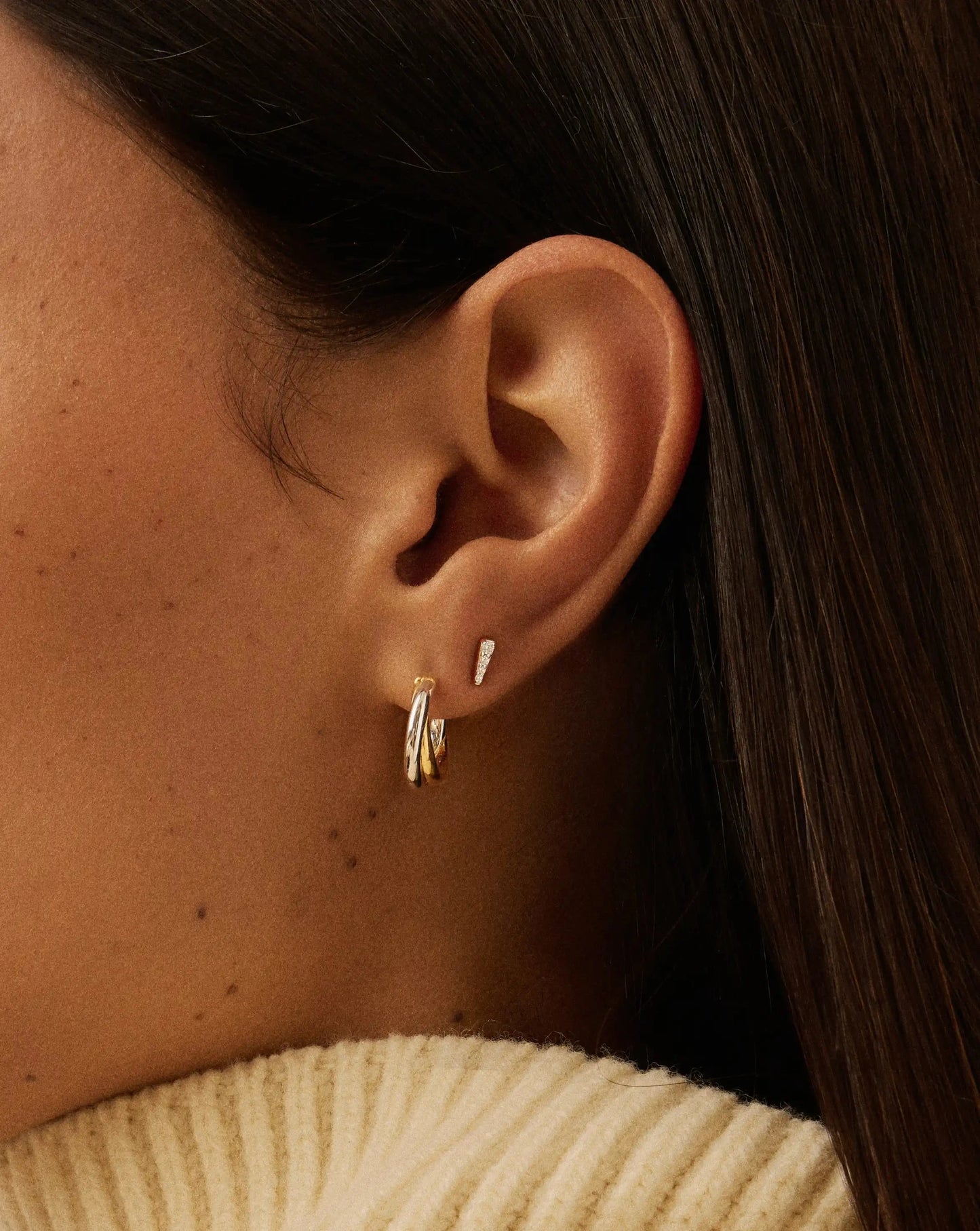 Celestial Pave Spike Stud Earrings | 18k Gold Vermeil/Cubic Zirconia Earrings Missoma