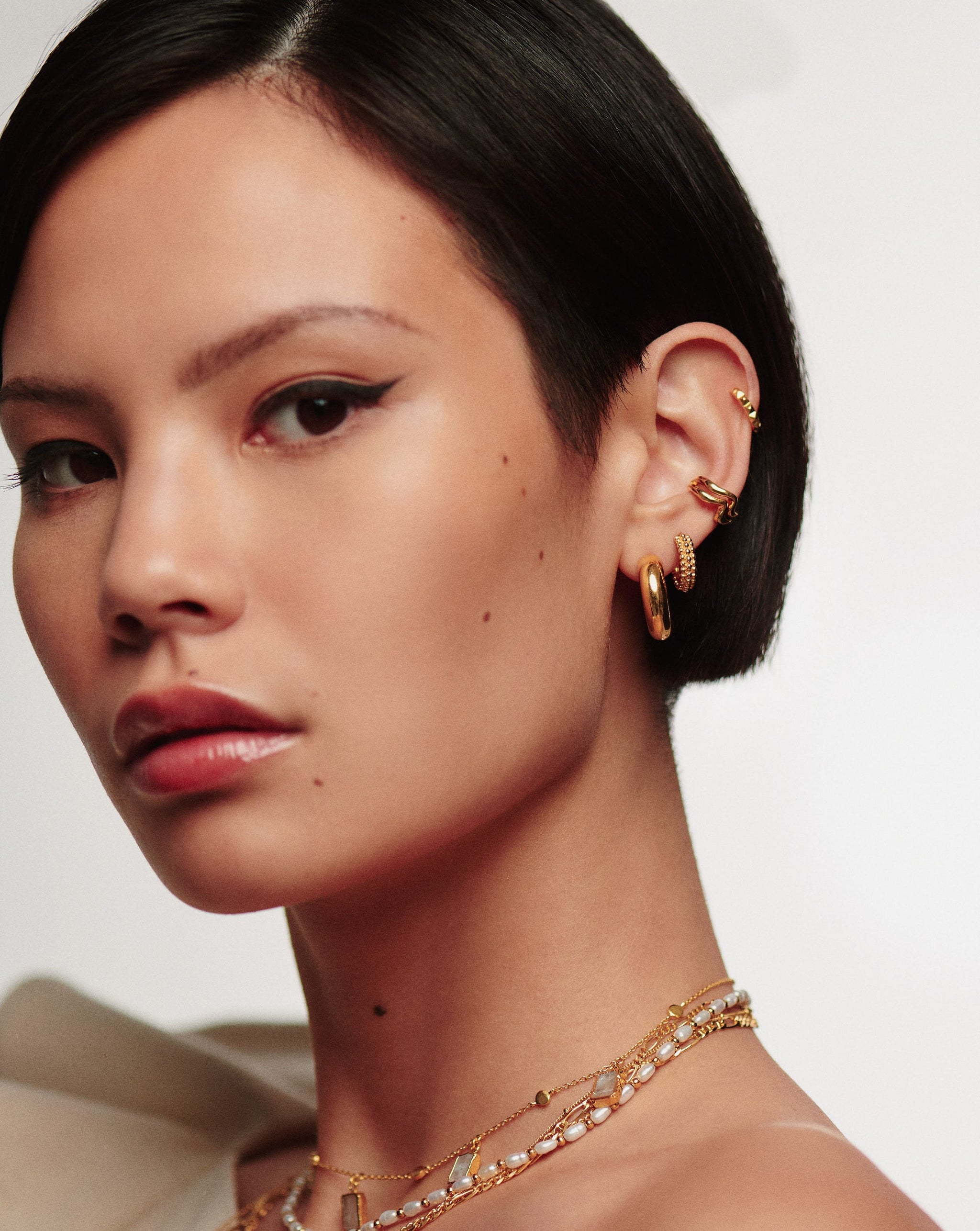 Chubby Small Hoop Earrings | 18ct Gold Vermeil Earrings Missoma