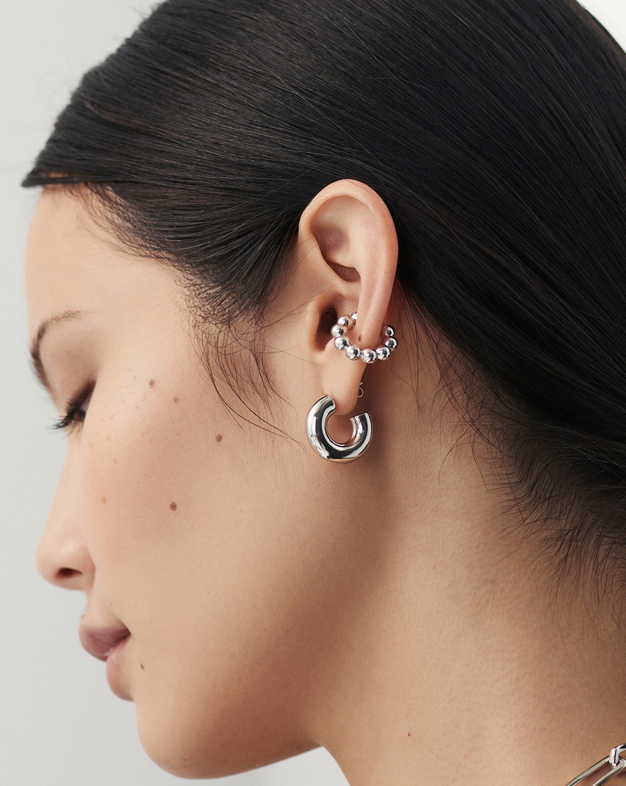 Chubby Small Hoop Earrings | Sterling Silver Earrings Missoma