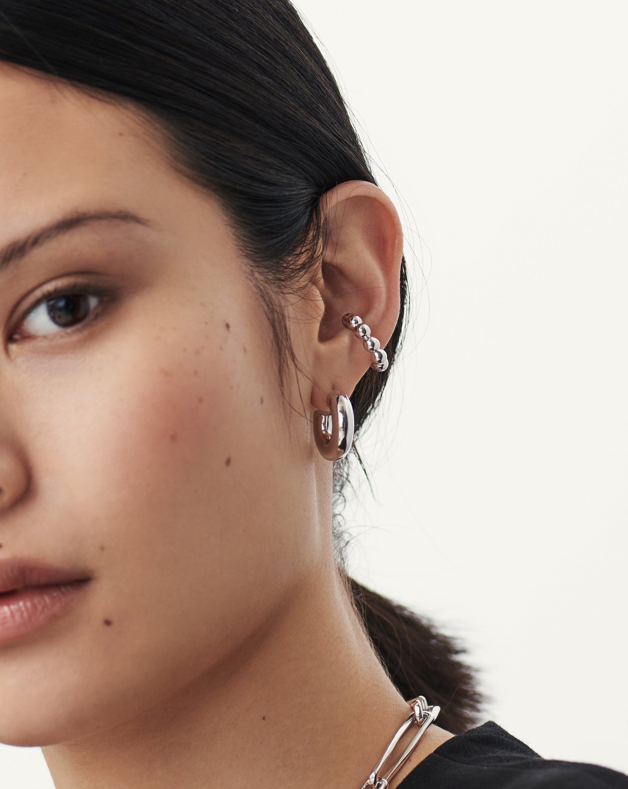 Chubby Small Hoop Earrings | Sterling Silver Earrings Missoma