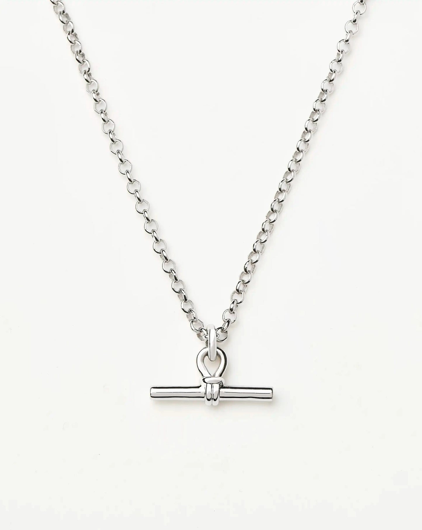 Chunky T-Bar Chain Necklace | Silver Plated Necklaces Missoma