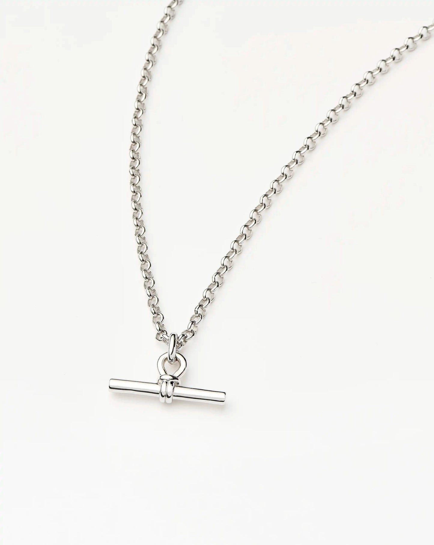 Chunky T-Bar Chain Necklace | Silver Plated Necklaces Missoma