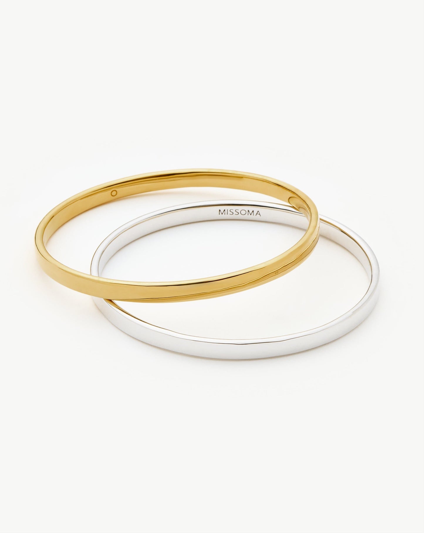 Classic Bangle Bracelet Set | Mixed Metal Bracelets Missoma
