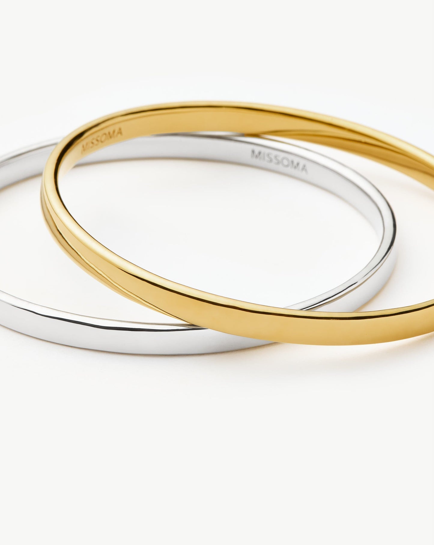 Classic Bangle Bracelet Set | Mixed Metal Bracelets Missoma