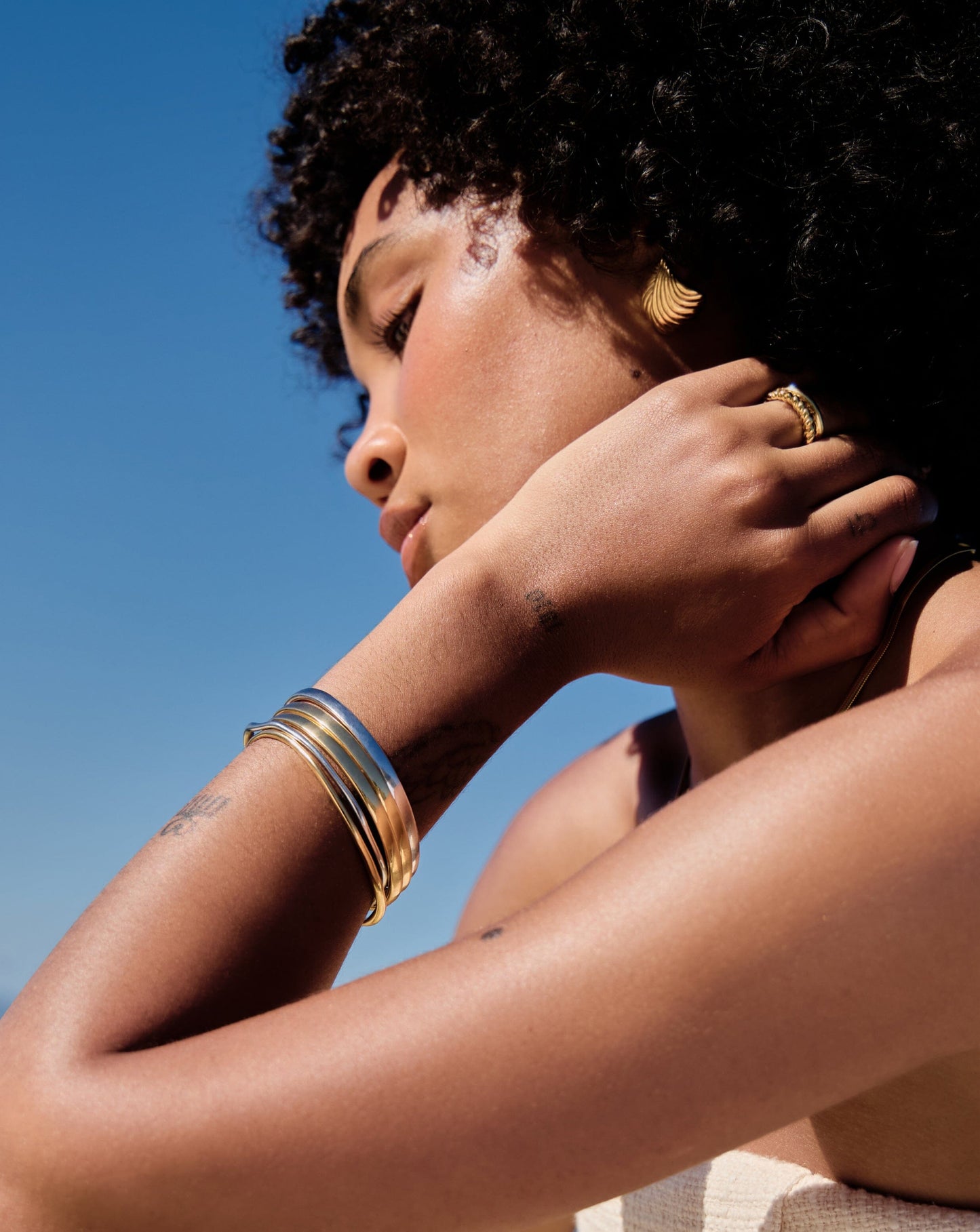 Classic Bangle Bracelet Set | Mixed Metal Bracelets Missoma