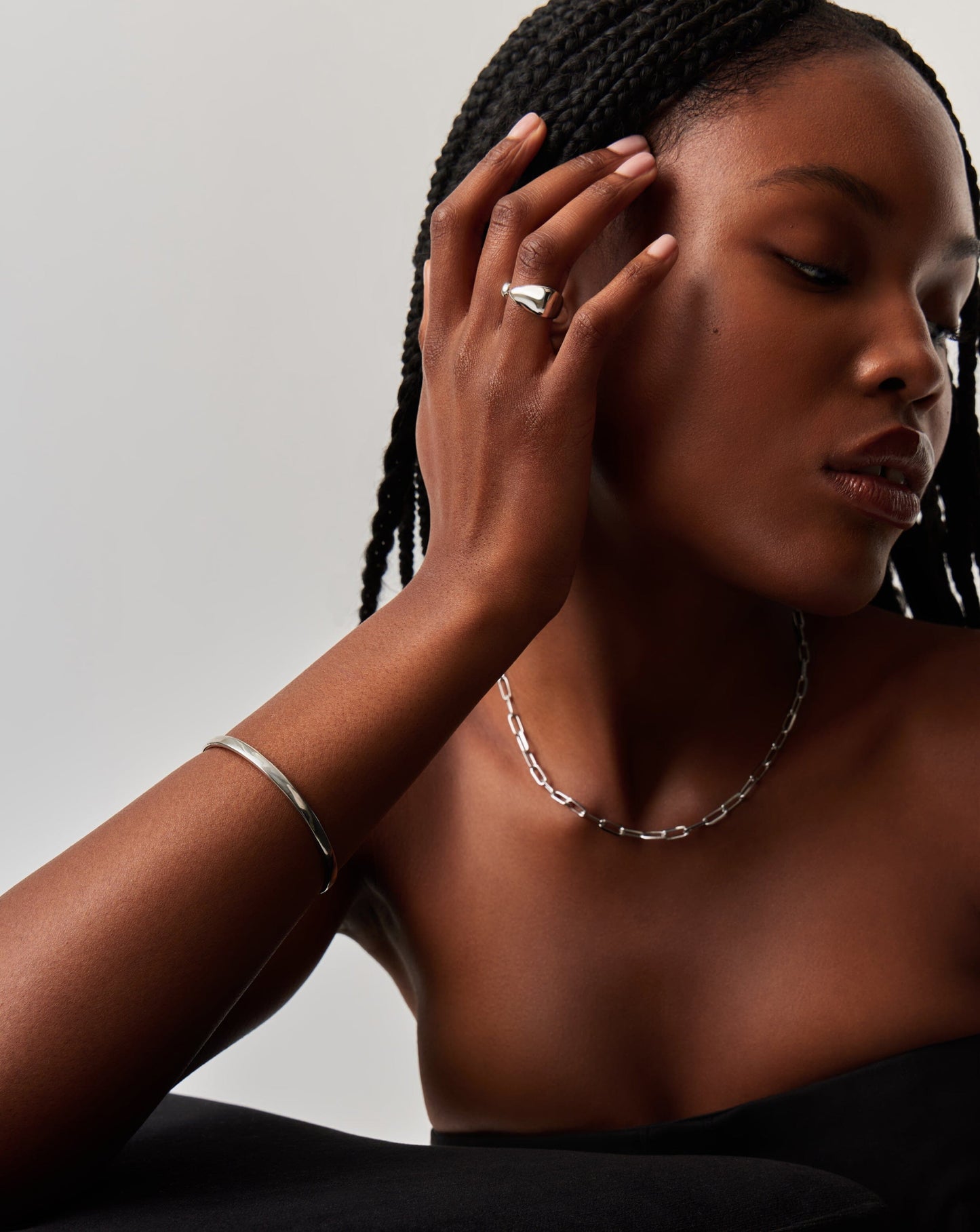 Classic Bangle | Silver Plated Bracelets Missoma