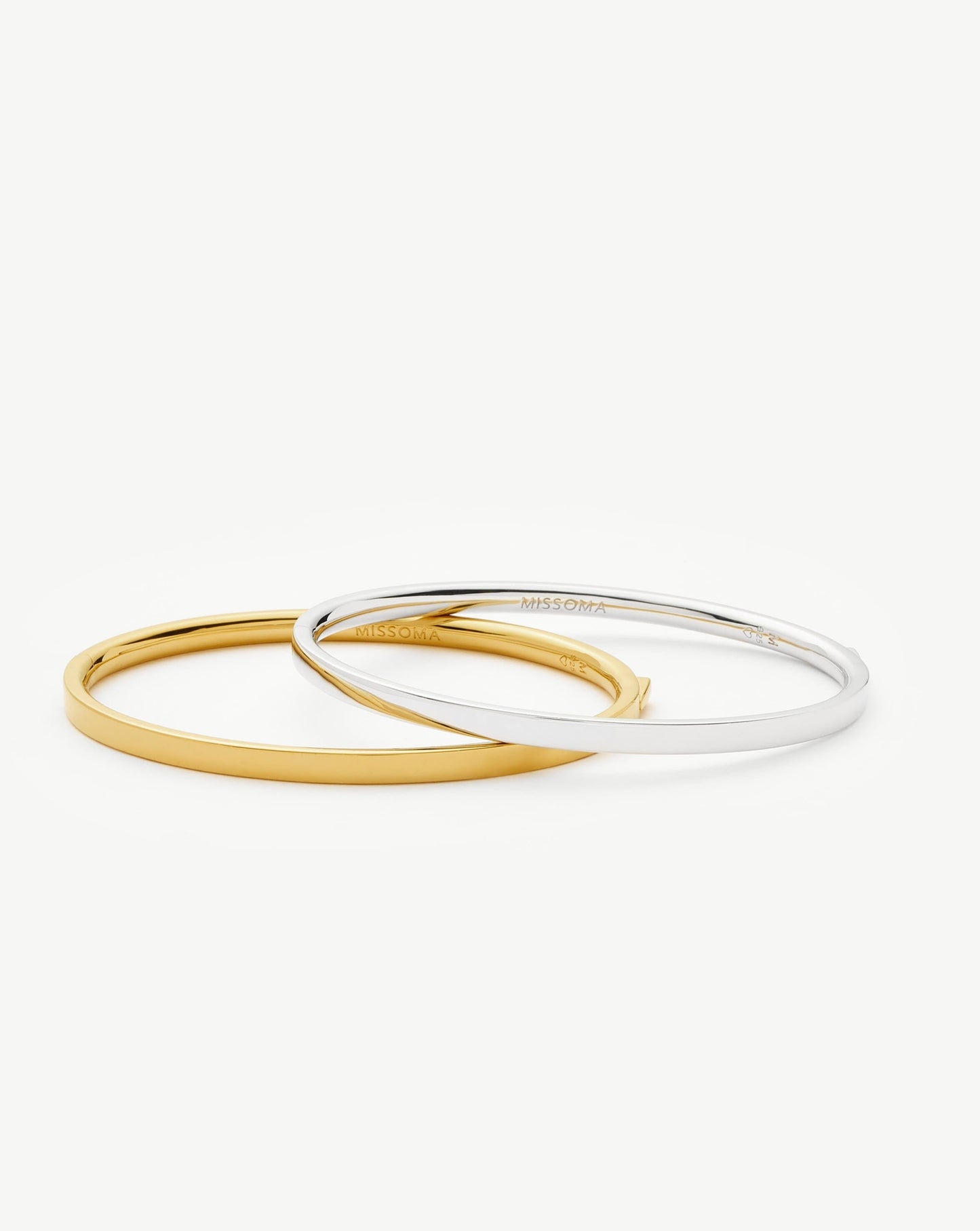 Classic Hinged Bangle | Sterling Silver Bracelets Missoma