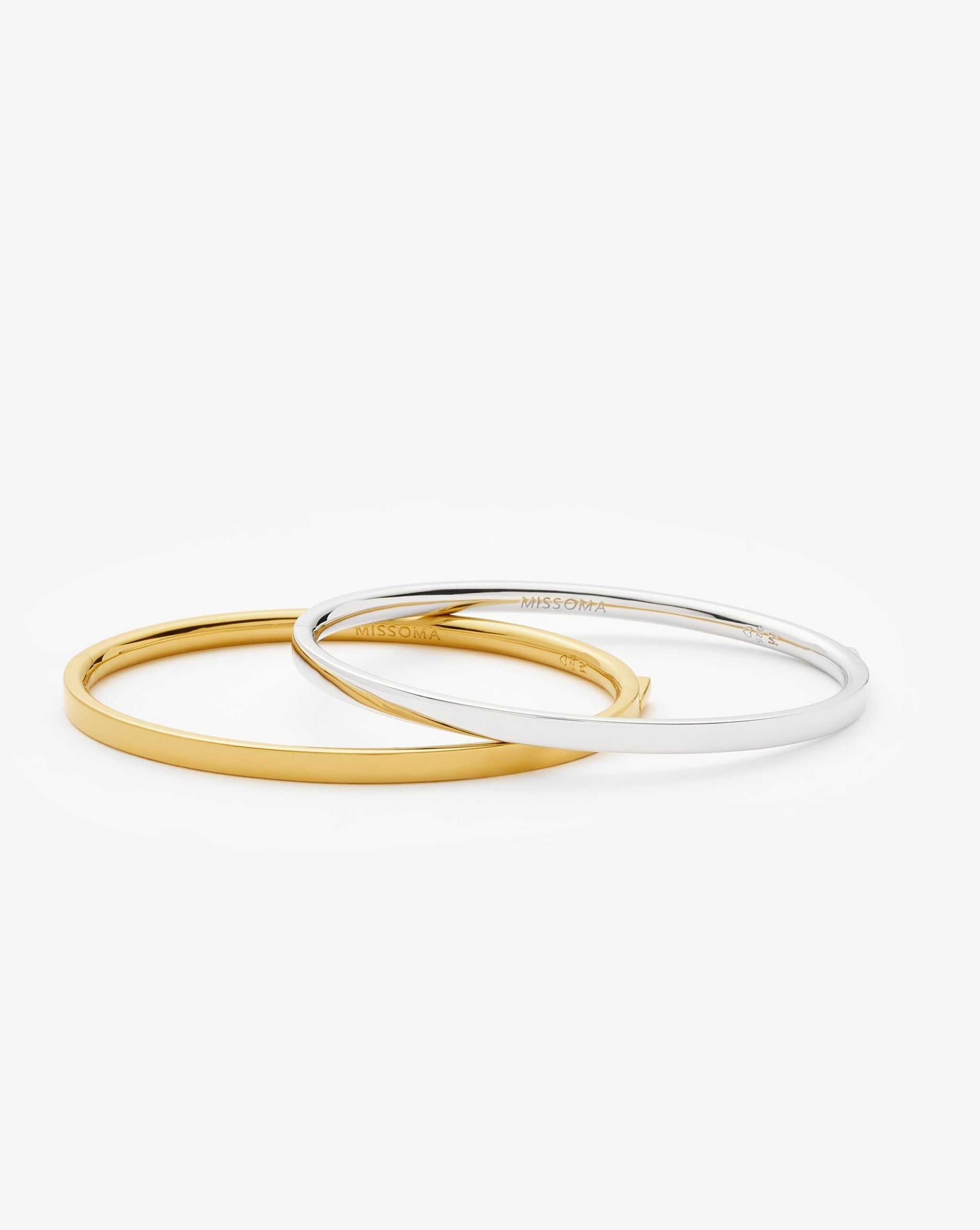Classic Hinged Bangle | Sterling Silver Bracelets Missoma