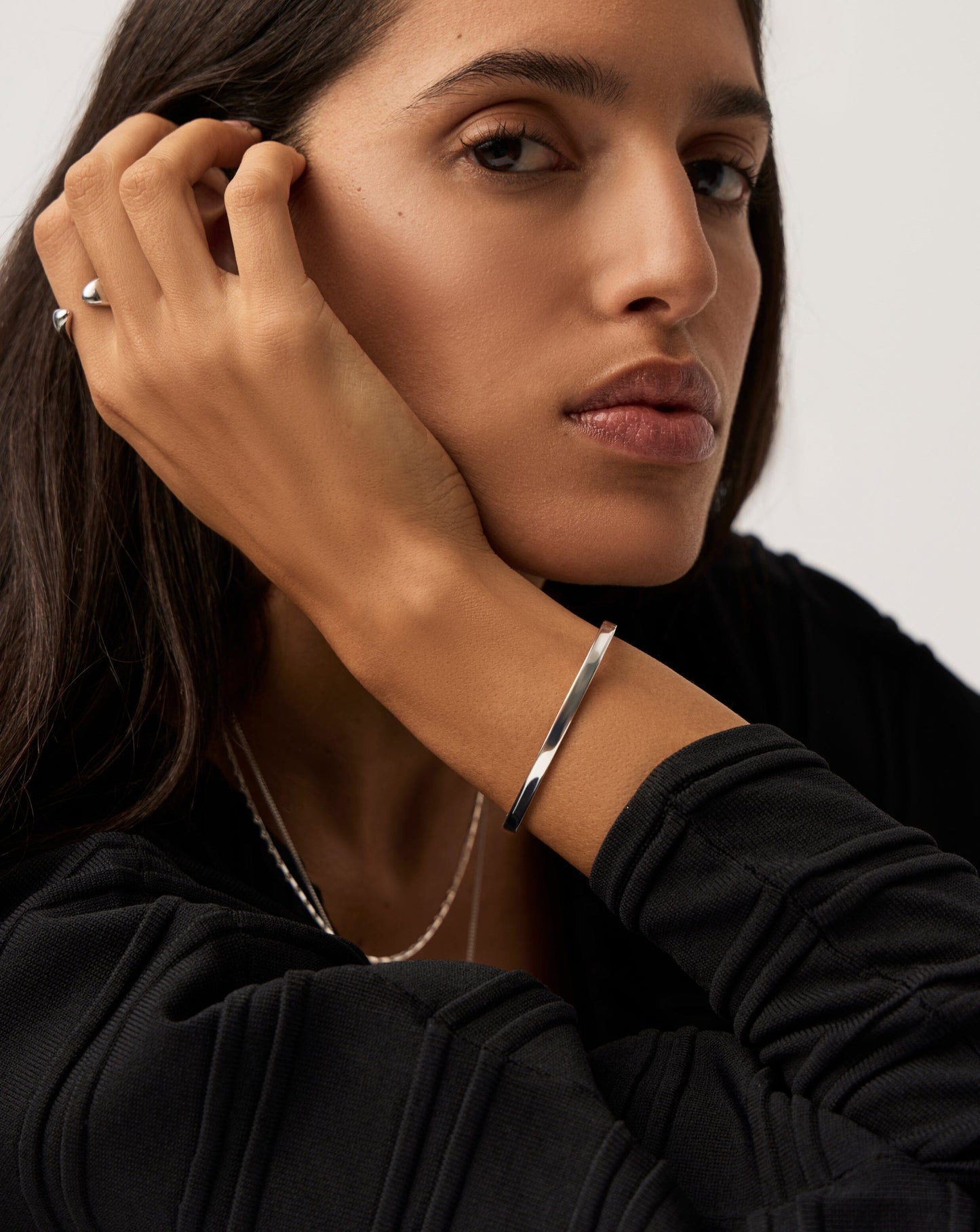 Classic Hinged Bangle | Sterling Silver Bracelets Missoma