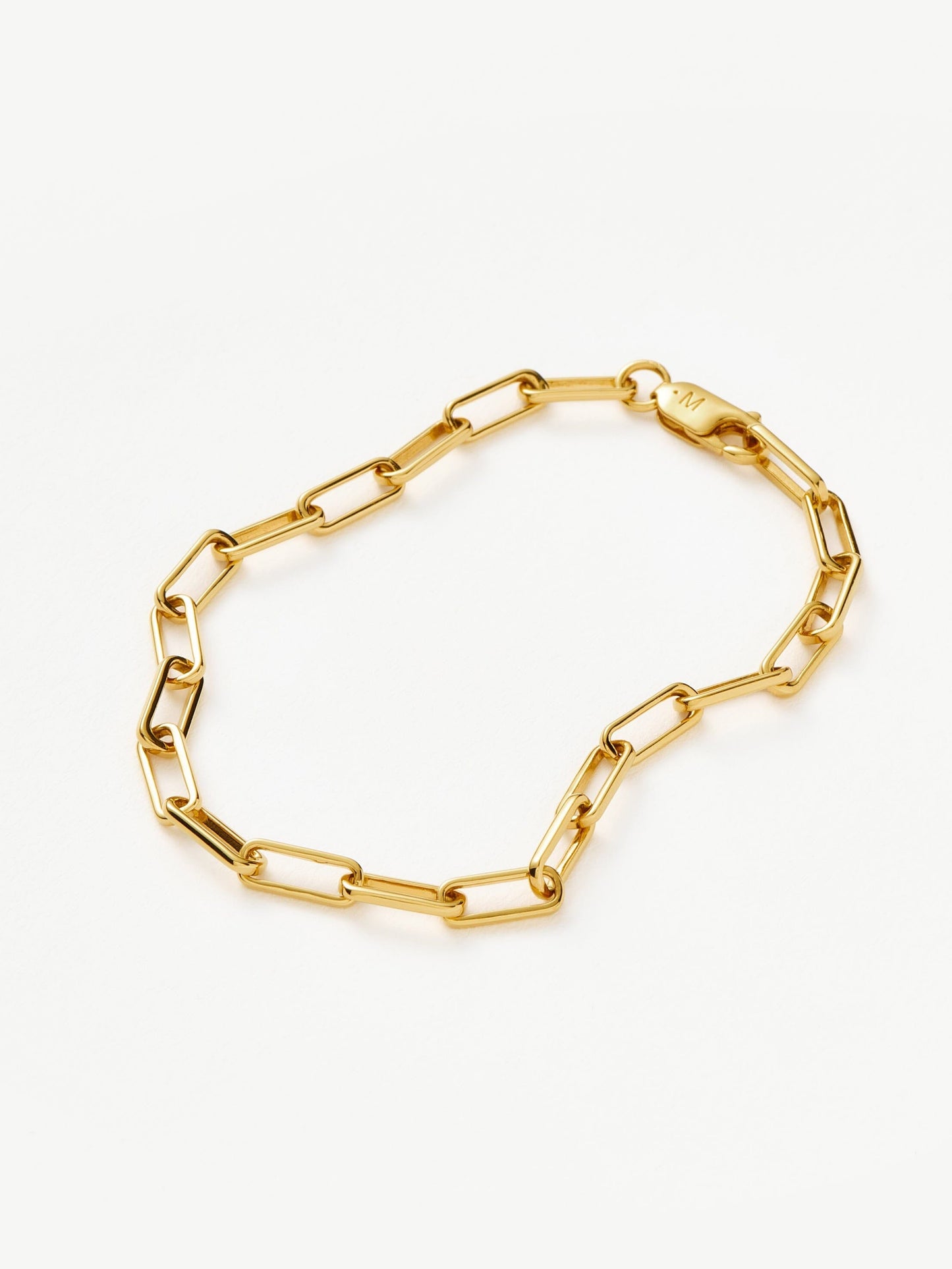 Classic Mini Paperclip Chain Bracelet | 18k Gold Plated Bracelets Missoma