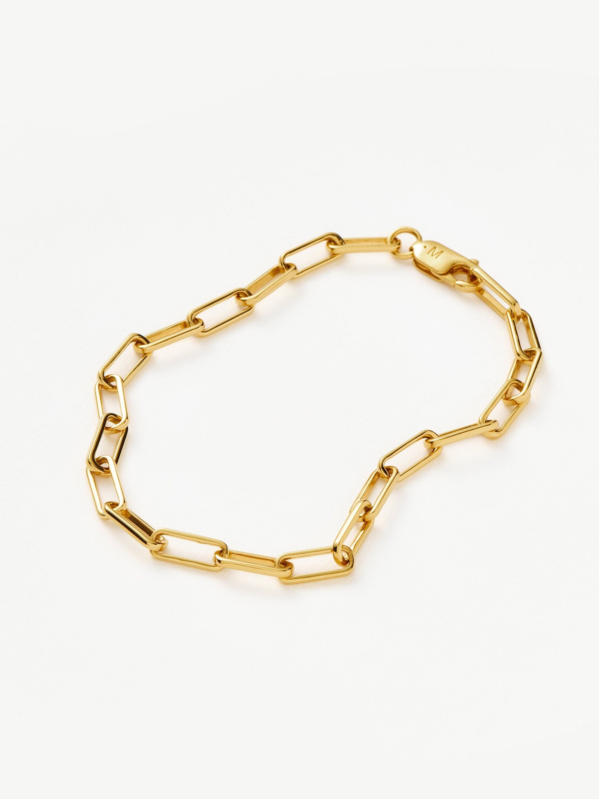 Classic Mini Paperclip Chain Bracelet | 18k Gold Plated Bracelets Missoma