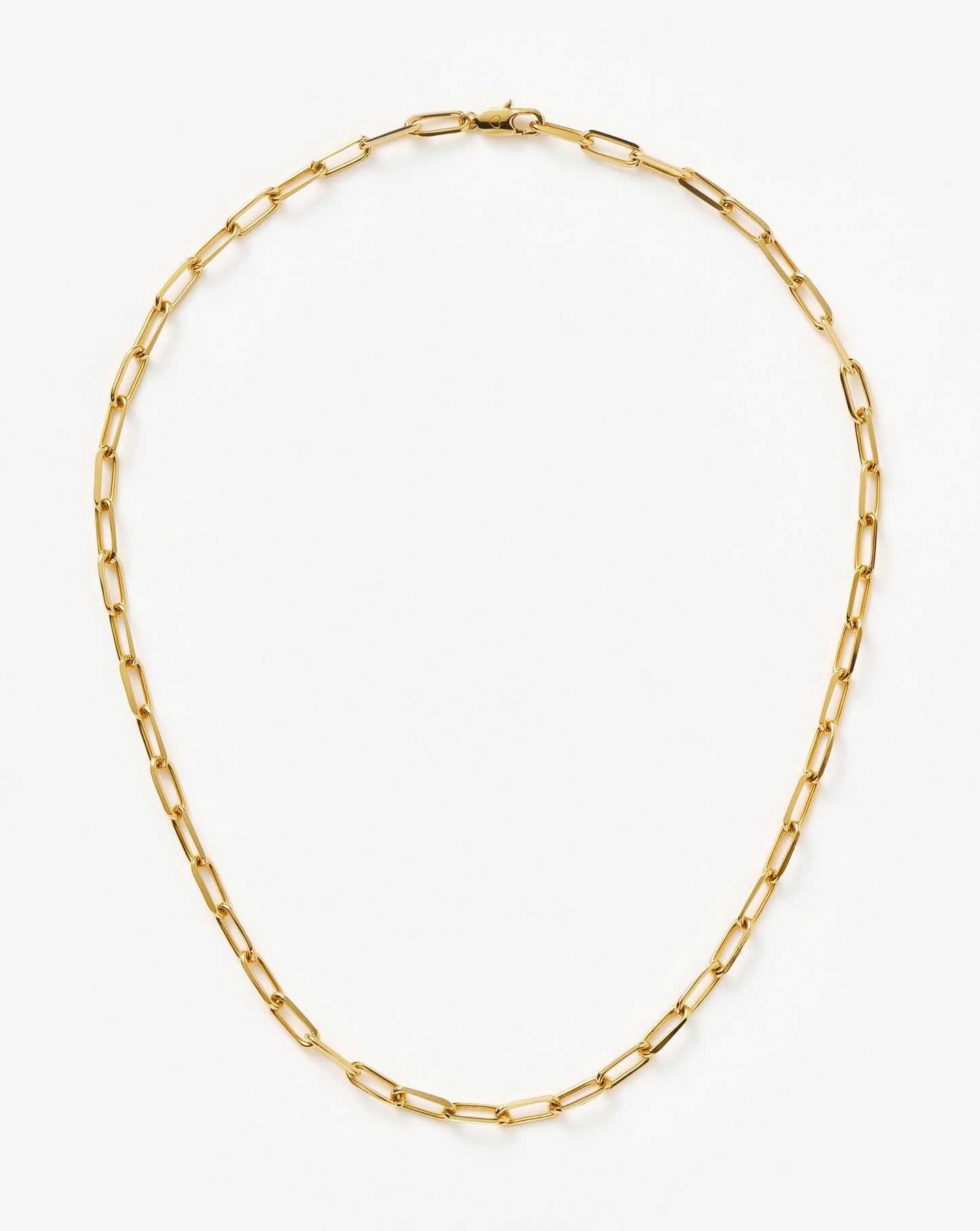 Classic Mini Short Paperclip Chain Necklace | 18k Gold Plated Necklaces Missoma