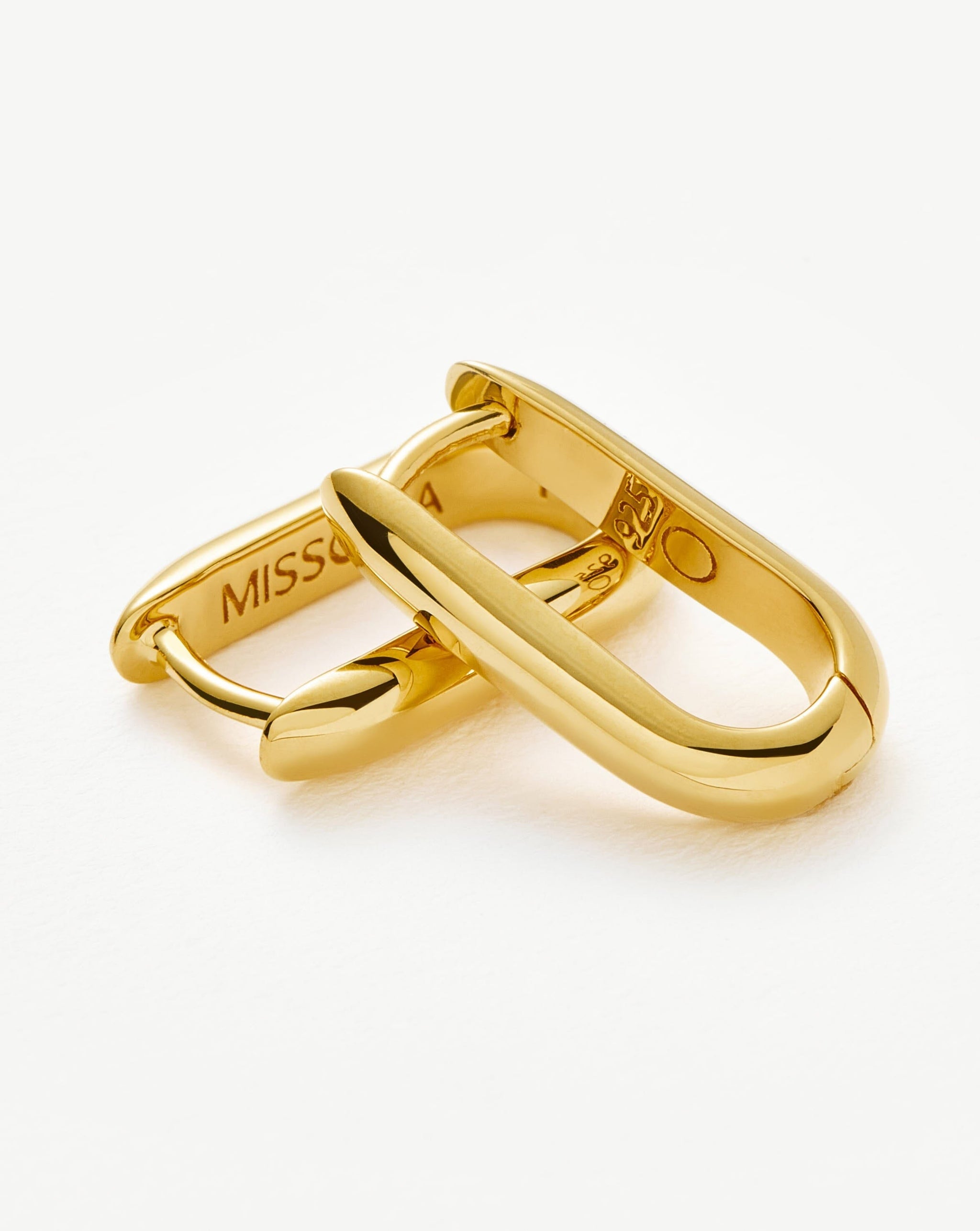 Classic Ovate Hoop Earrings | 18ct Recycled Gold Vermeil on Recycled Sterling Silver Earrings Missoma