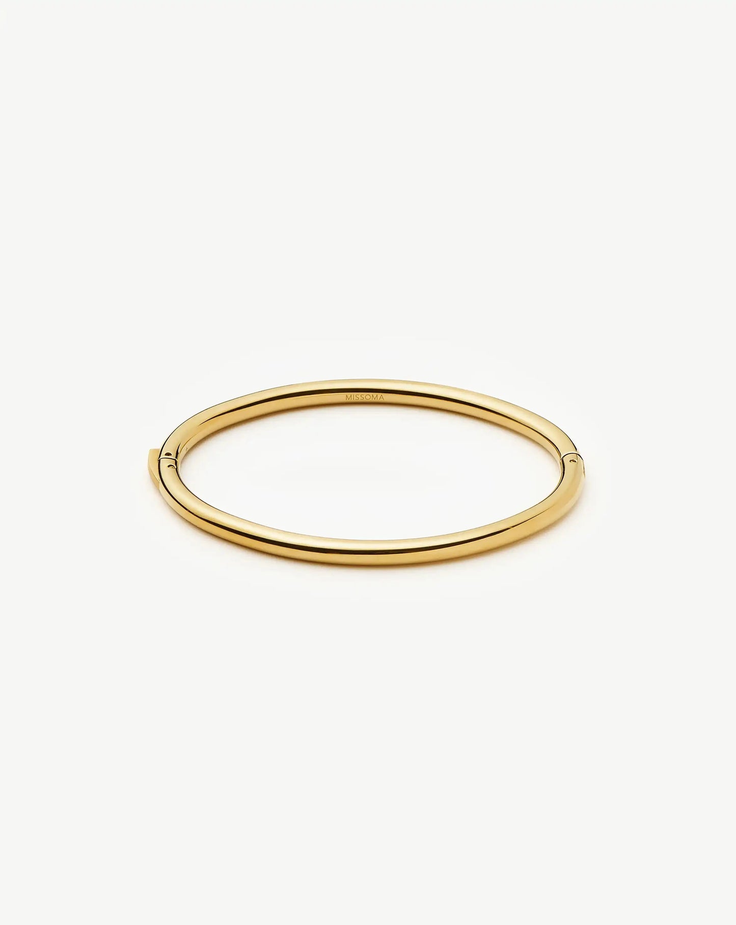 Classic Round Hinged Bangle | 18k Gold Plated Bracelets Missoma