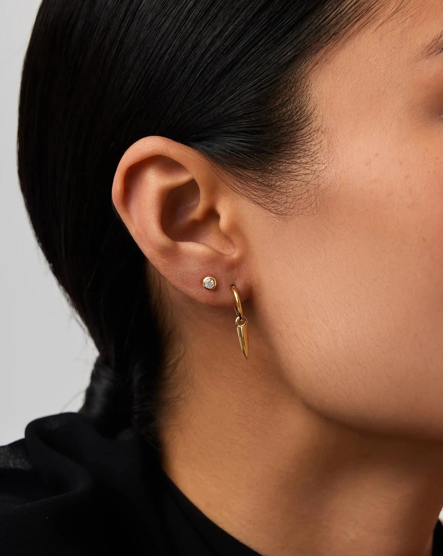 Classic Stone Stud Earrings | 18k Gold Vermeil/Cubic Zirconia Earrings Missoma