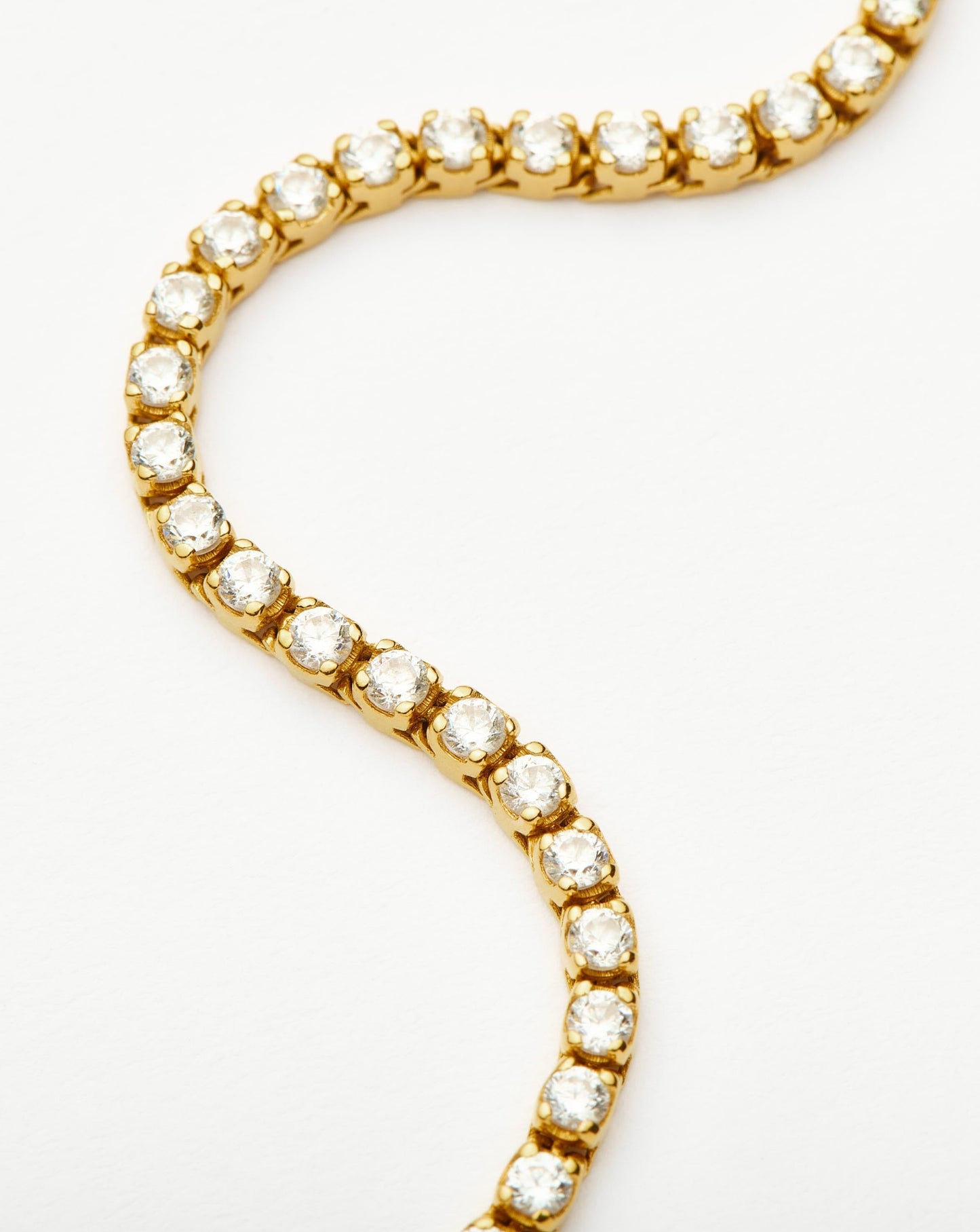 Classic Tennis Bracelet | 18k Gold Vermeil Cubic Zirconia Bracelets Missoma