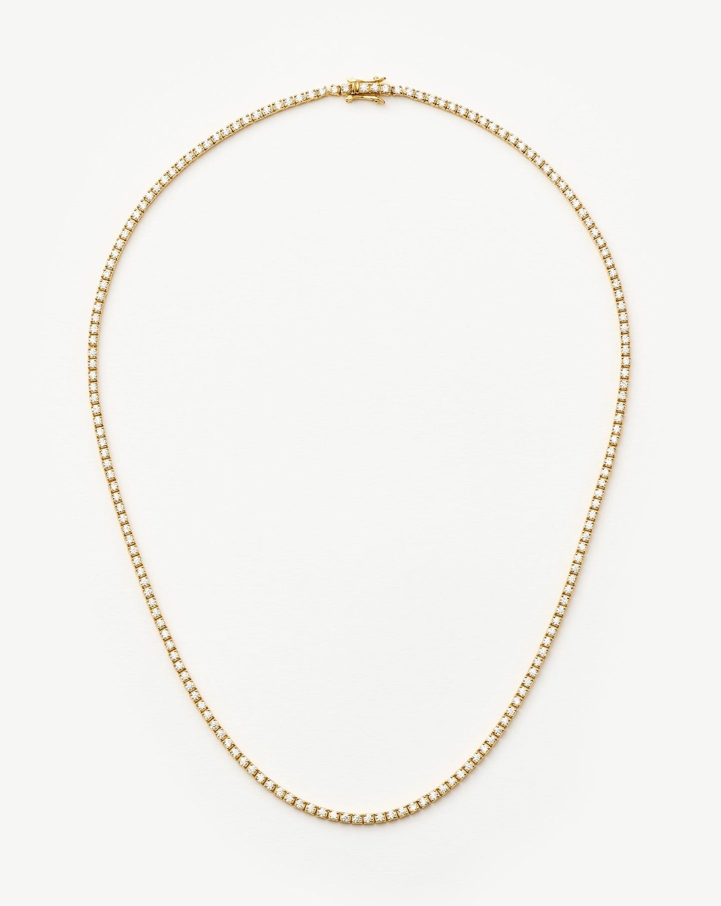 Classic Tennis Necklace | 18k Gold Vermeil Cubic Zirconia Necklaces Missoma