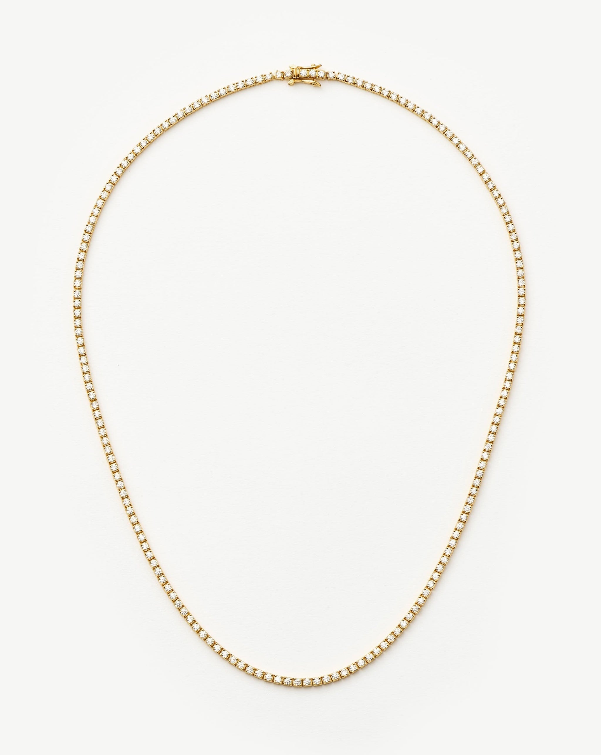 Classic Tennis Necklace | 18k Gold Vermeil Cubic Zirconia Necklaces Missoma