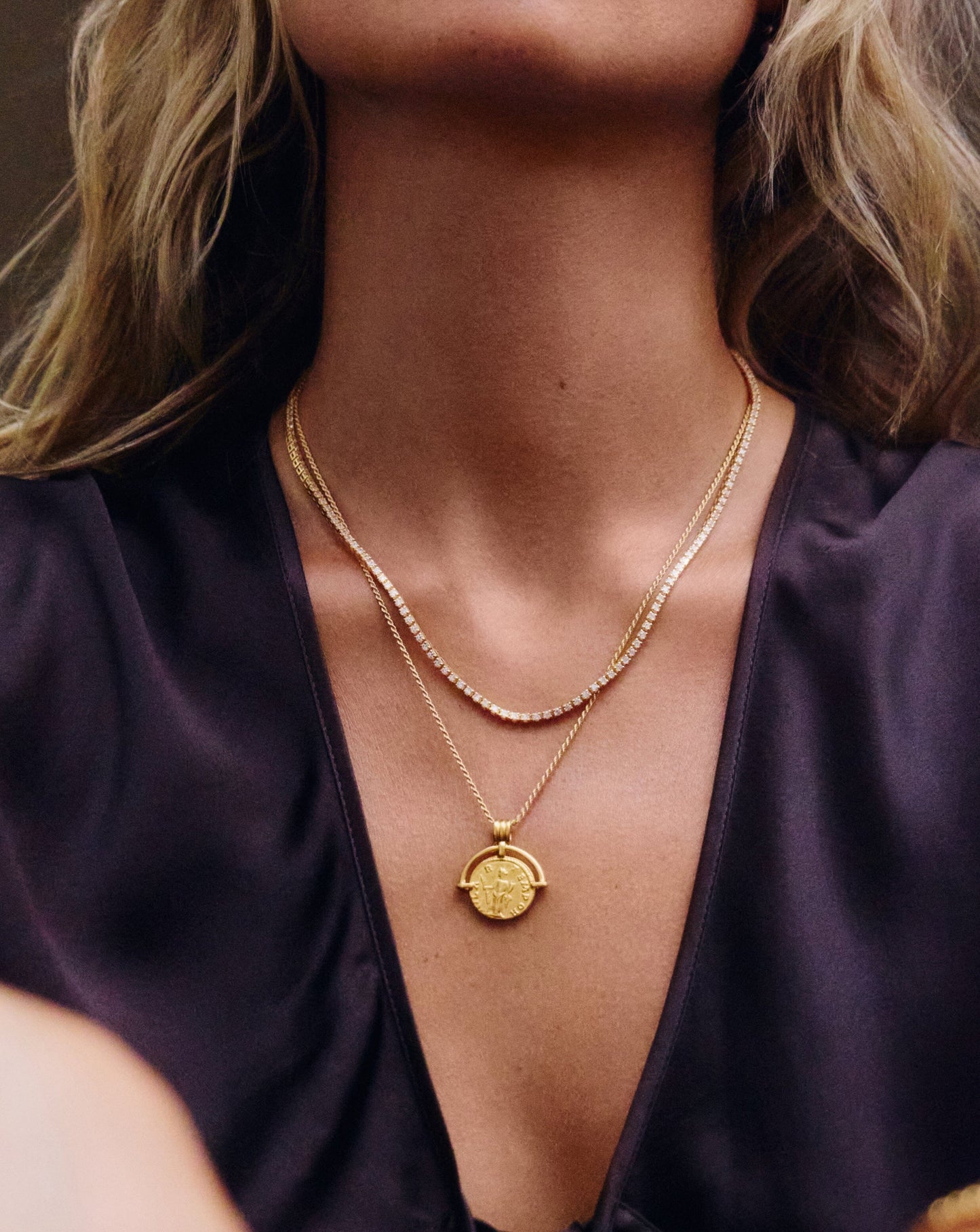 Classic Tennis Necklace | 18k Gold Vermeil Cubic Zirconia Necklaces Missoma