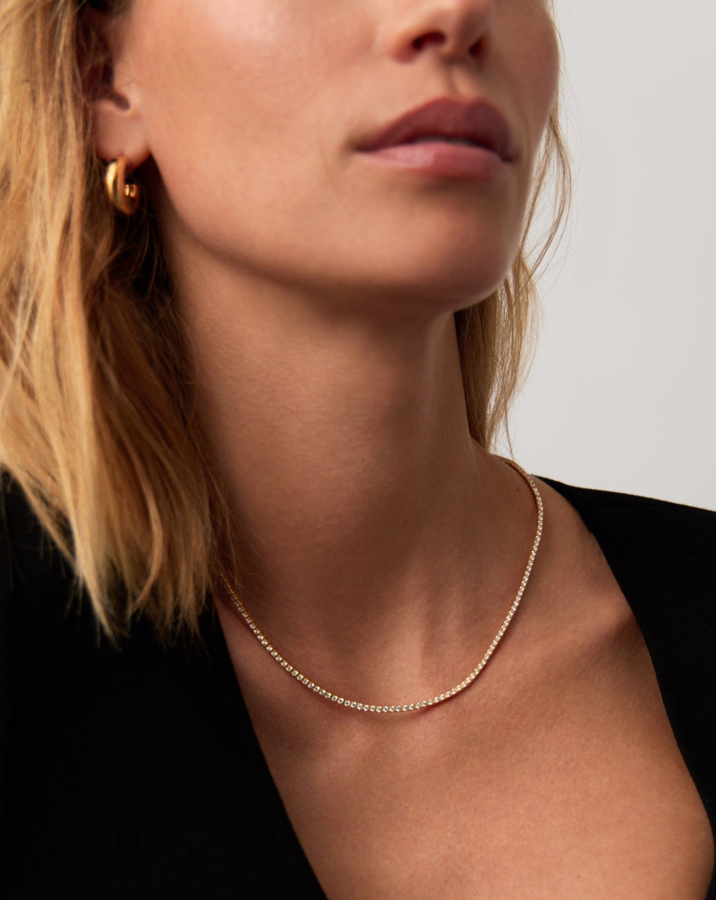 Classic Tennis Necklace | 18k Gold Vermeil Cubic Zirconia Necklaces Missoma