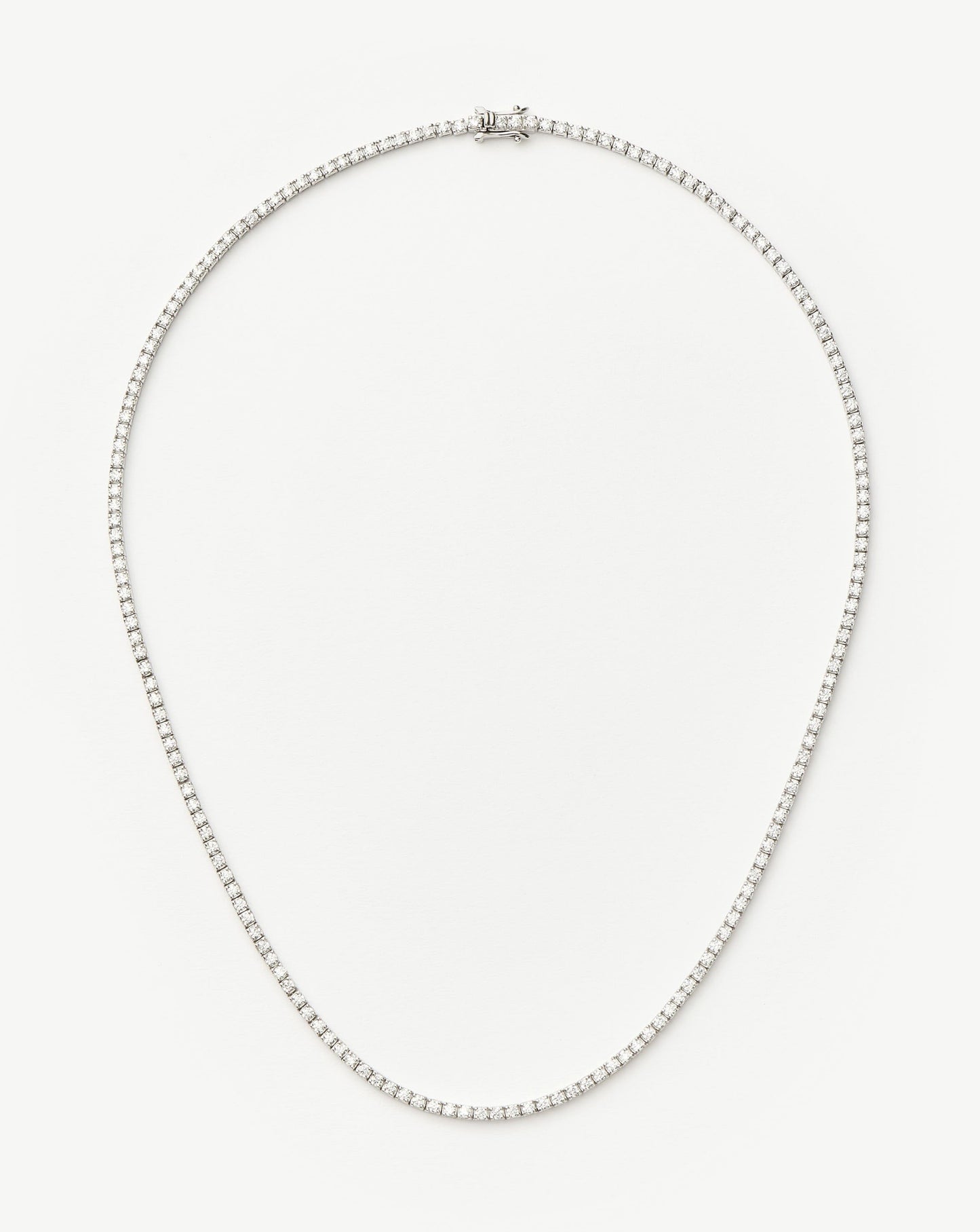 Classic Tennis Necklace | Sterling Silver Cubic Zirconia Necklaces Missoma
