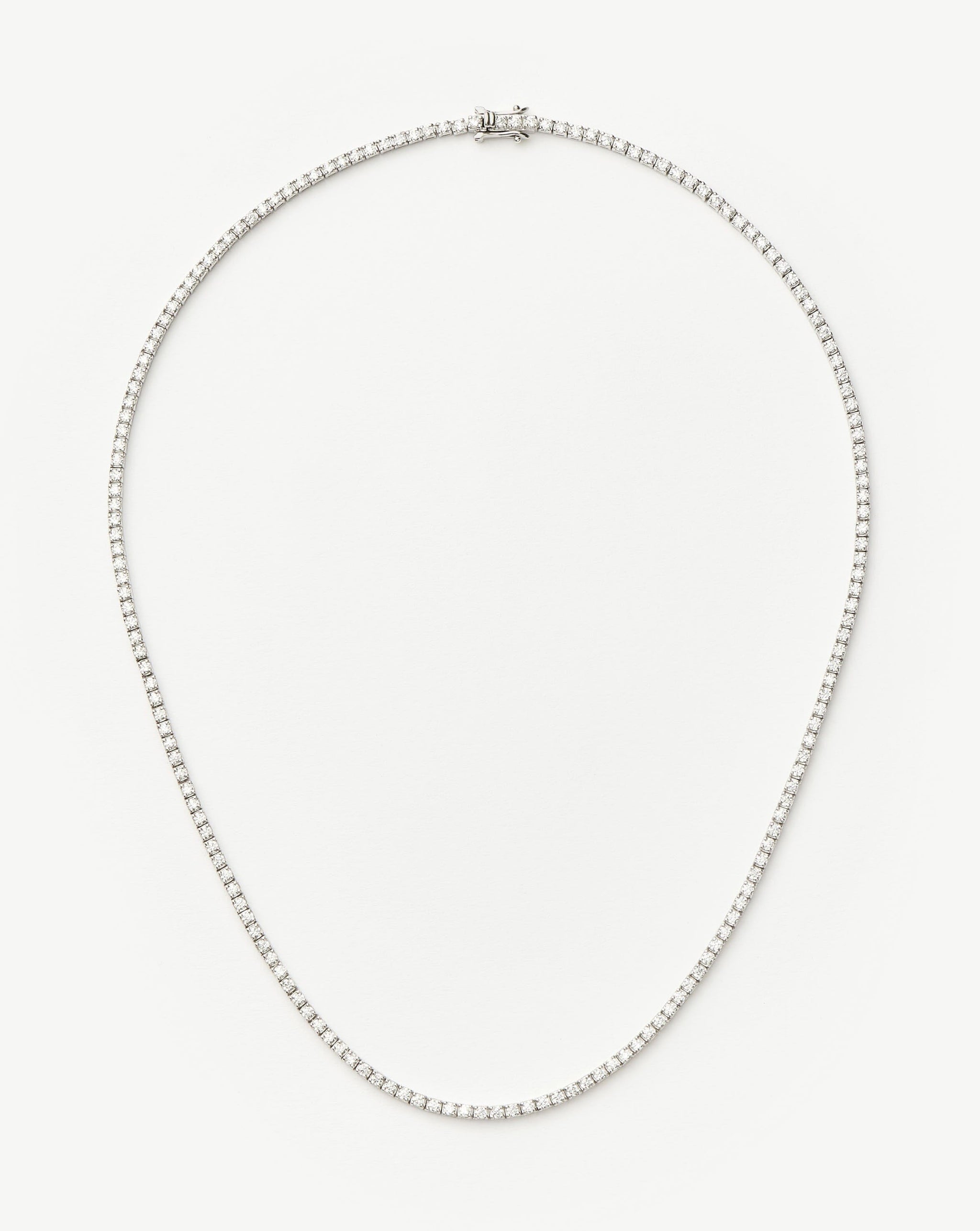 Classic Tennis Necklace | Sterling Silver Cubic Zirconia Necklaces Missoma