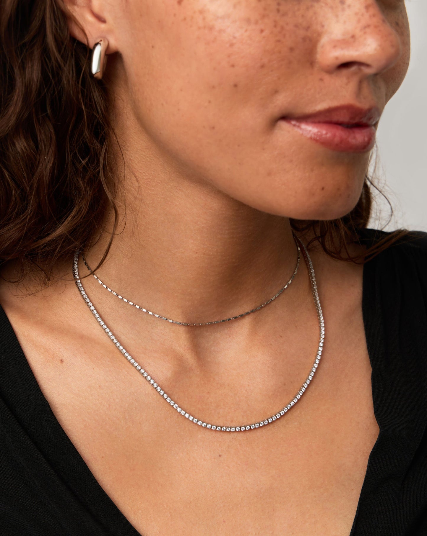 Classic Tennis Necklace | Sterling Silver Cubic Zirconia Necklaces Missoma