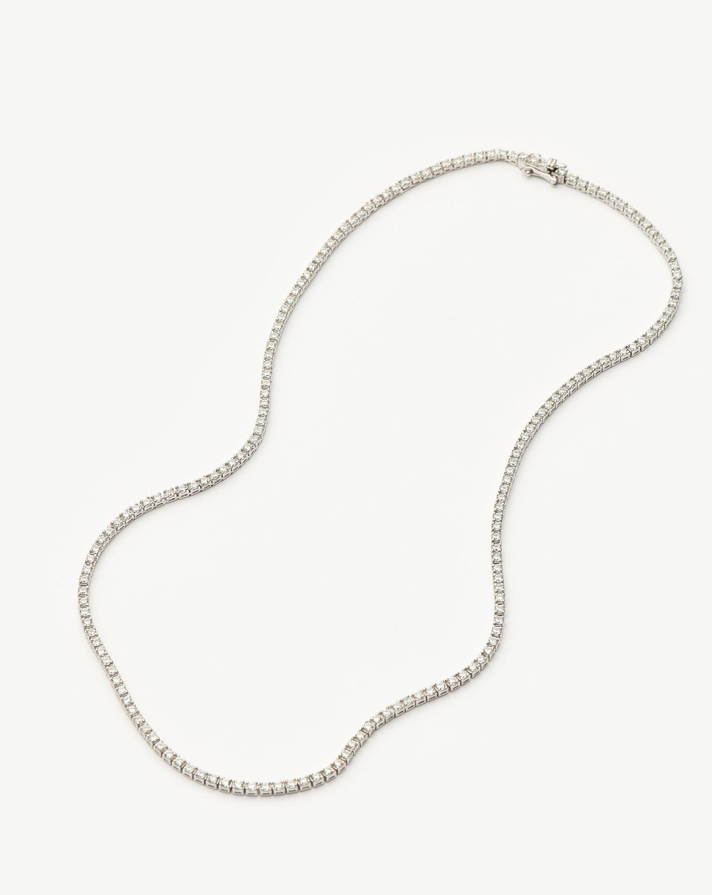 Classic Tennis Necklace | Sterling Silver Cubic Zirconia Necklaces Missoma