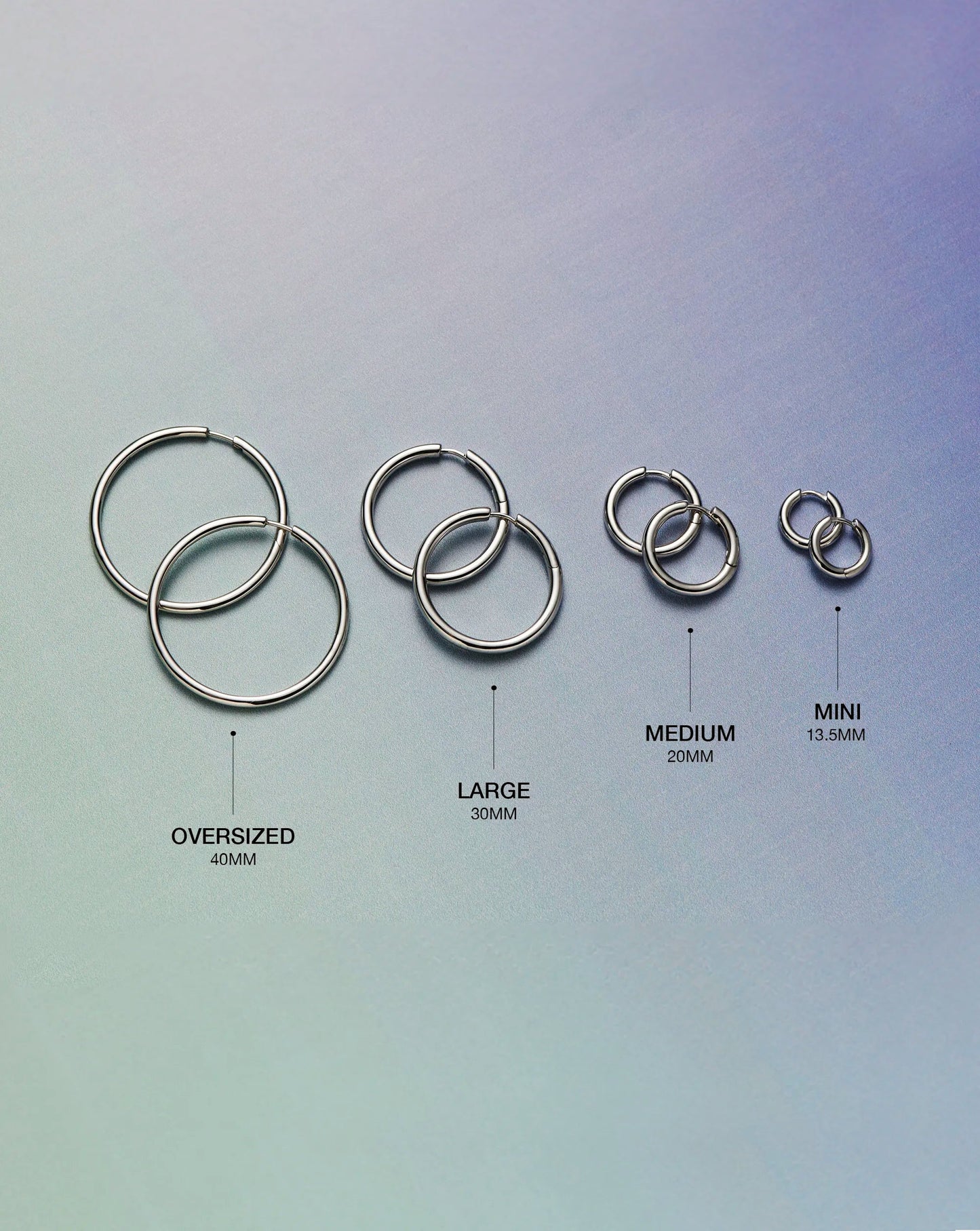 Classic Tunnel Large Hoop Earrings | Silver Plated Earrings Missoma