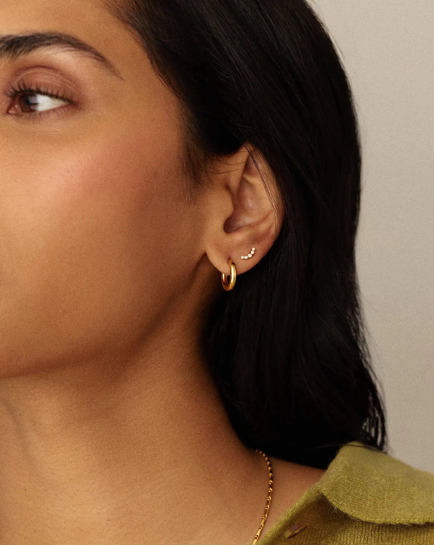 Classic Tunnel Mini Hoop Earrings | 18k Gold Plated Earrings Missoma