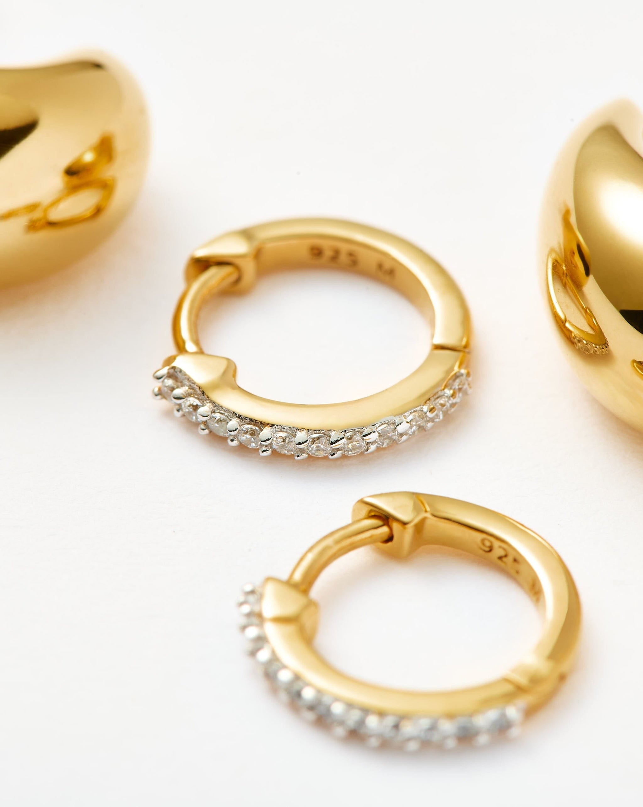 Dome Pave Earring Set Layering Sets Missoma