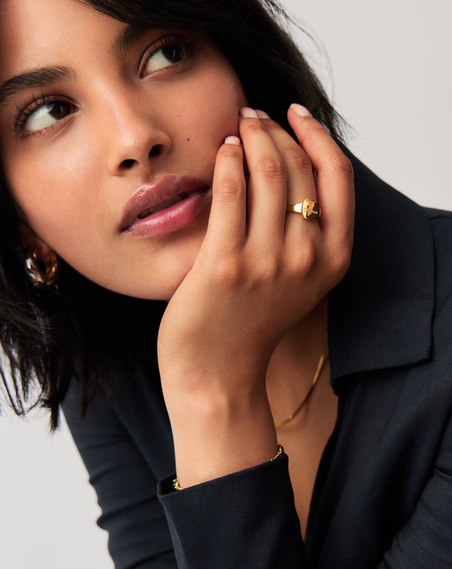 Engravable Oka Signet Ring | 18k Gold Vermeil Rings Missoma