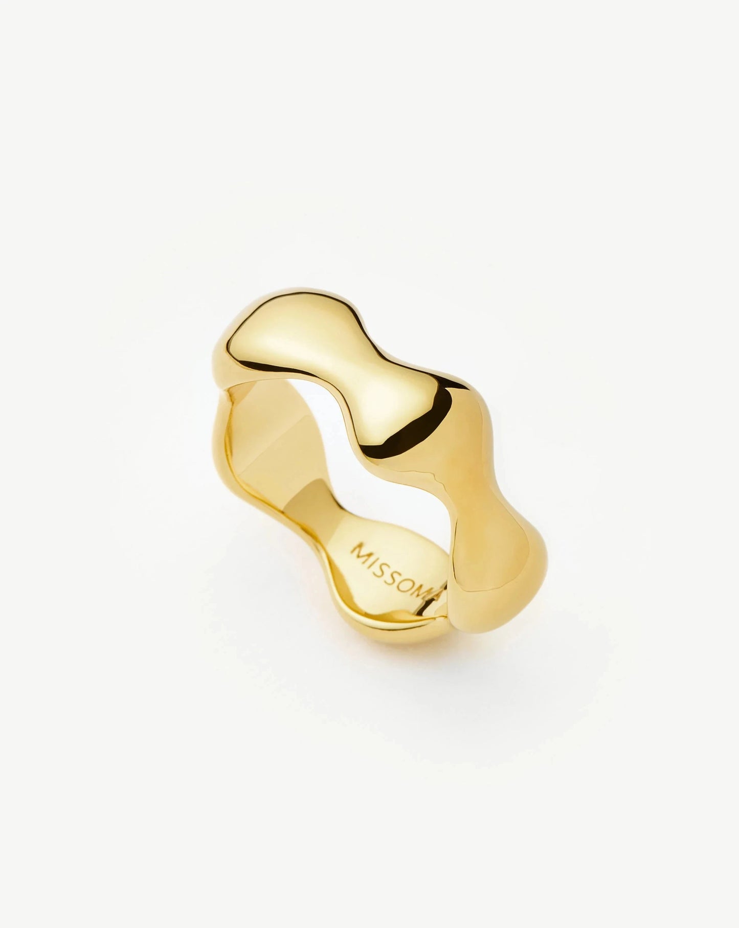 Eny Puffy Stacking Ring | 18k Gold Plated Rings Missoma