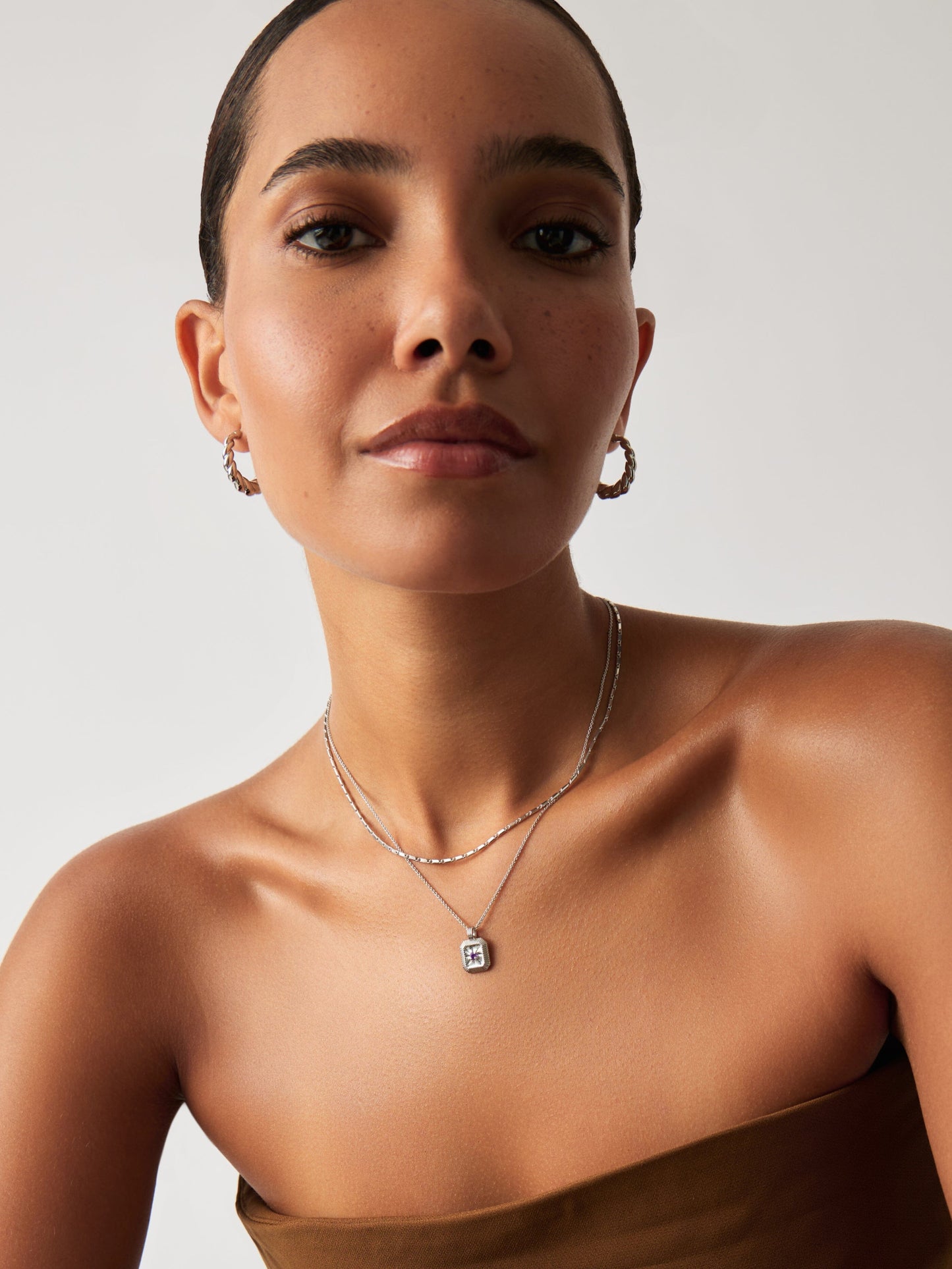 February Birthstone Pendant Necklace | Amethyst/February Necklaces Missoma