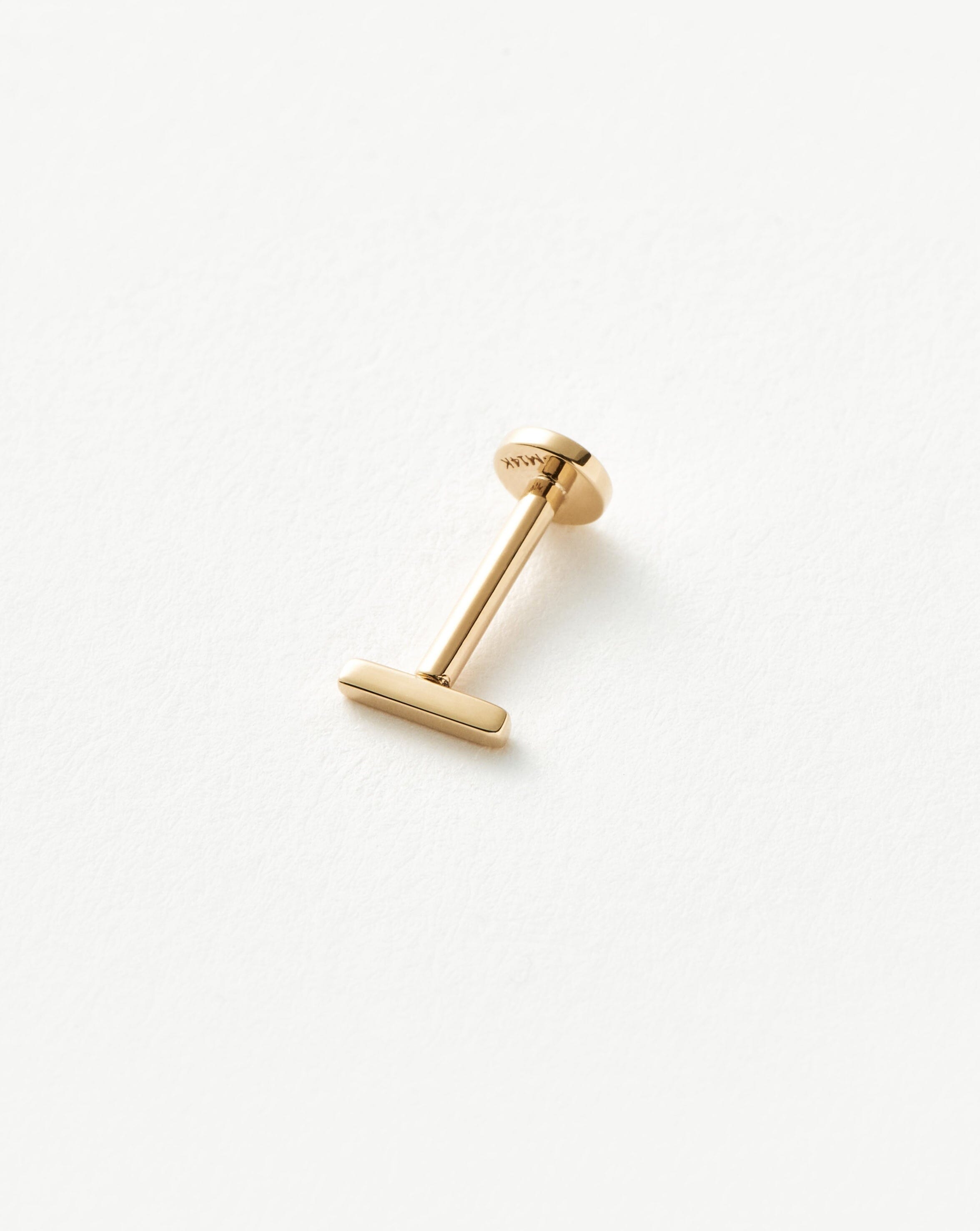 [Single] Tragus piercing snake Gold-plated