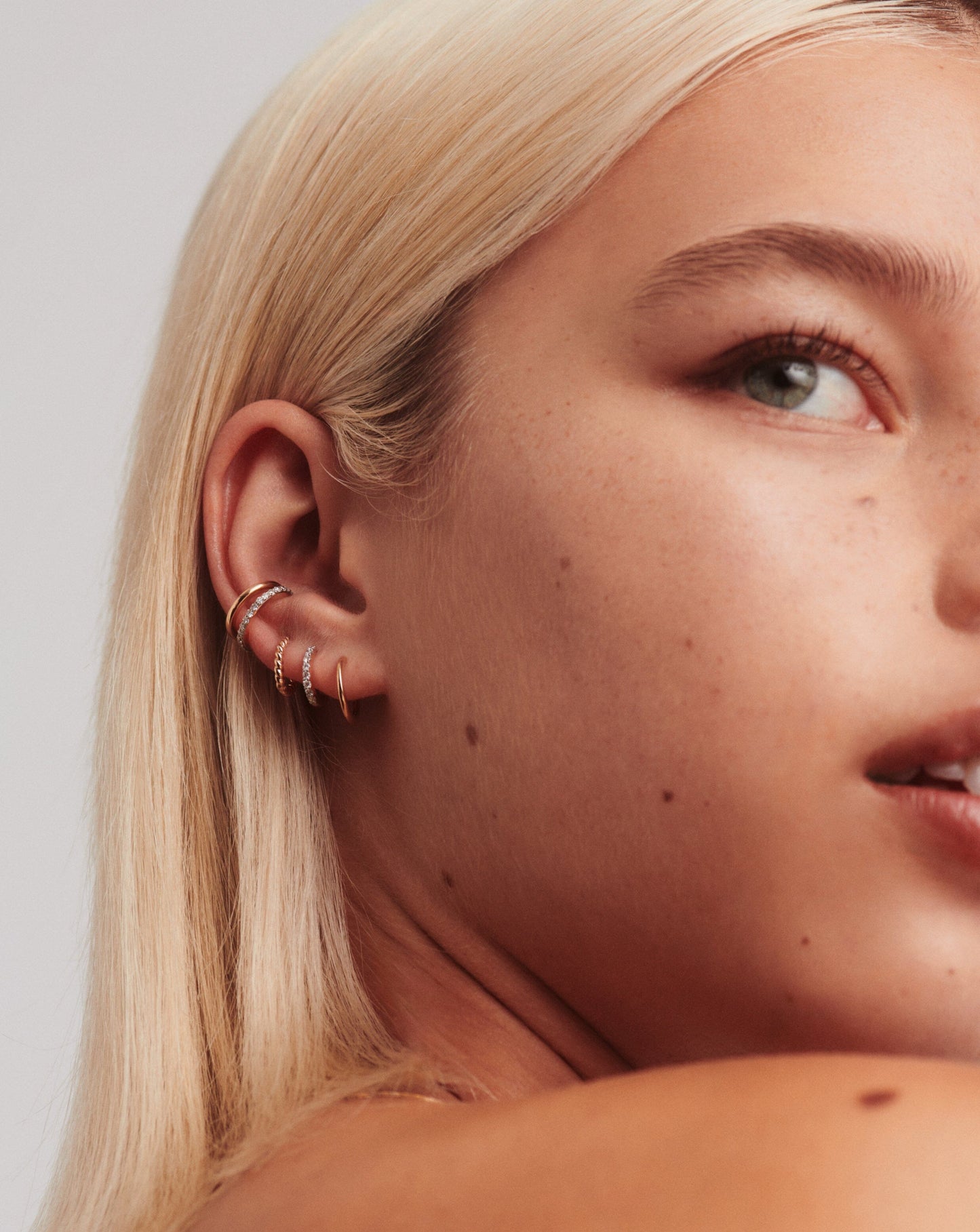 Fine Classic Diamond Huggies | 14ct Solid Gold/Diamond Earrings Missoma