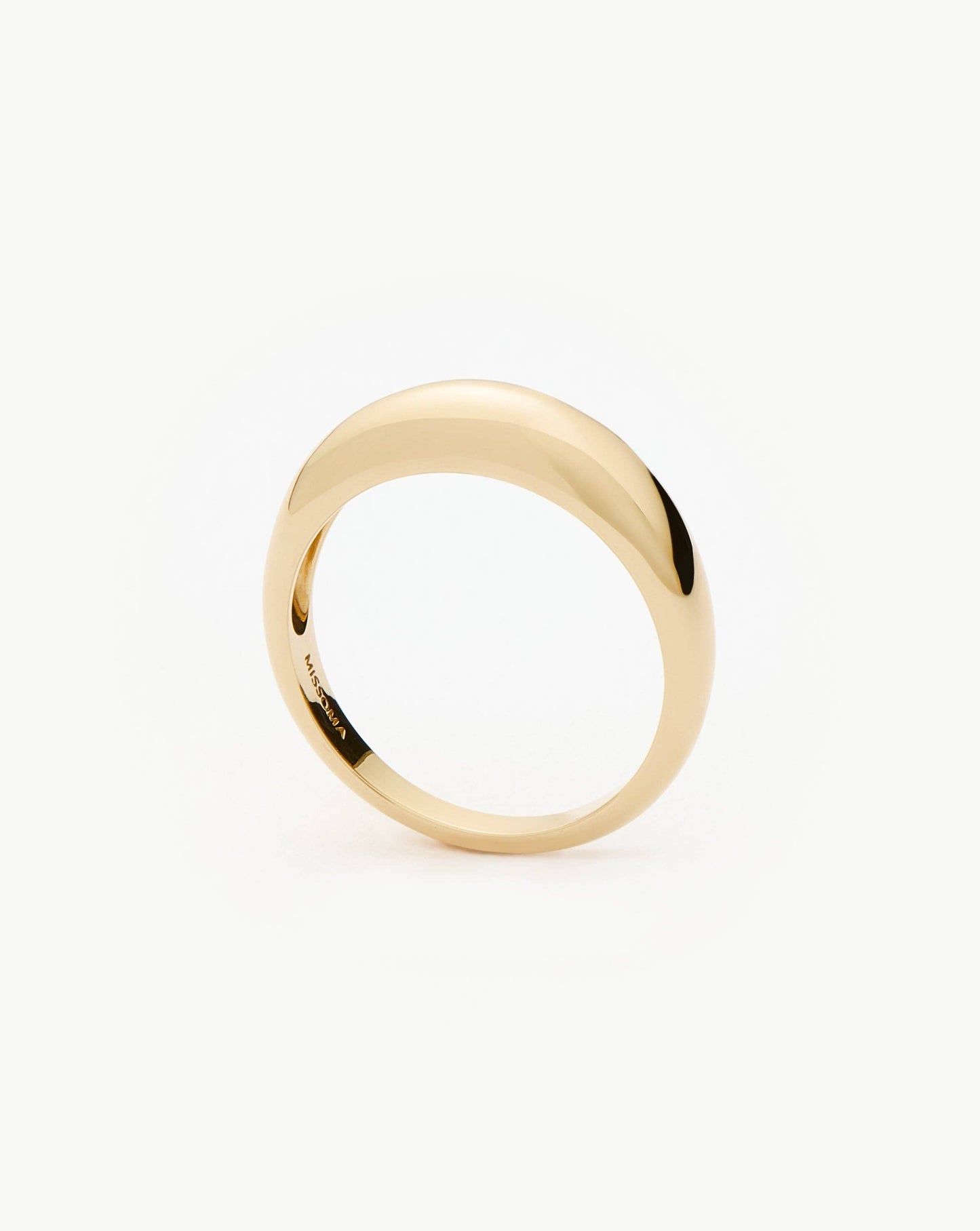 Fine Classic Dome Ring | 14k Solid Gold Rings Missoma