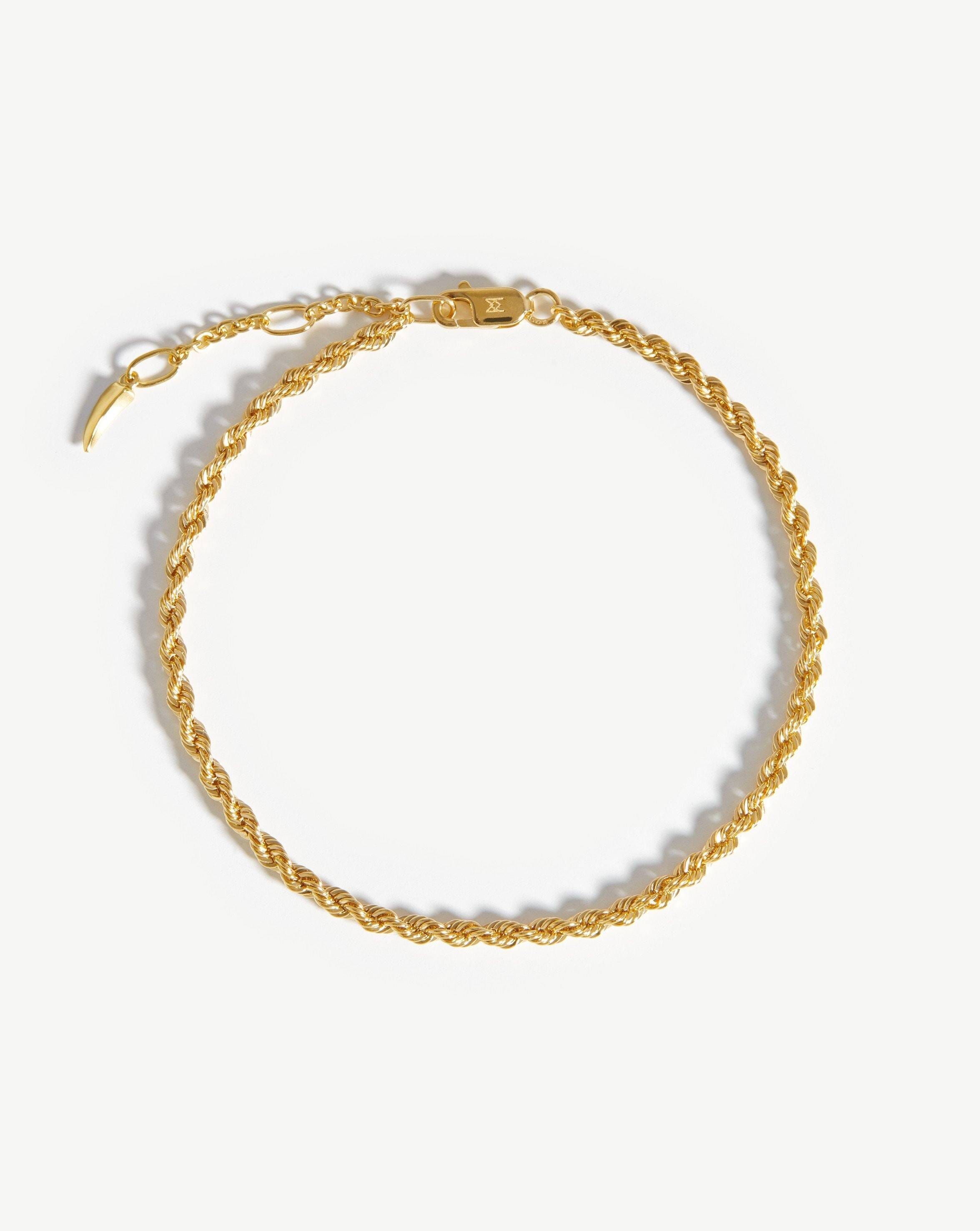 Gold plated Rope Bracelet Rope factory Chain