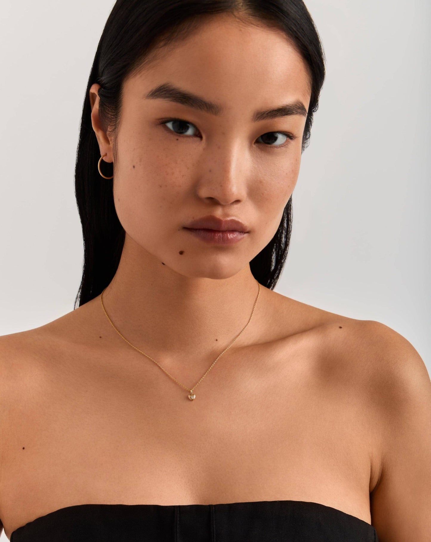 Fine Diamond Heart Mini Pendant Necklace | 14k solid Gold/Diamond Necklaces Missoma